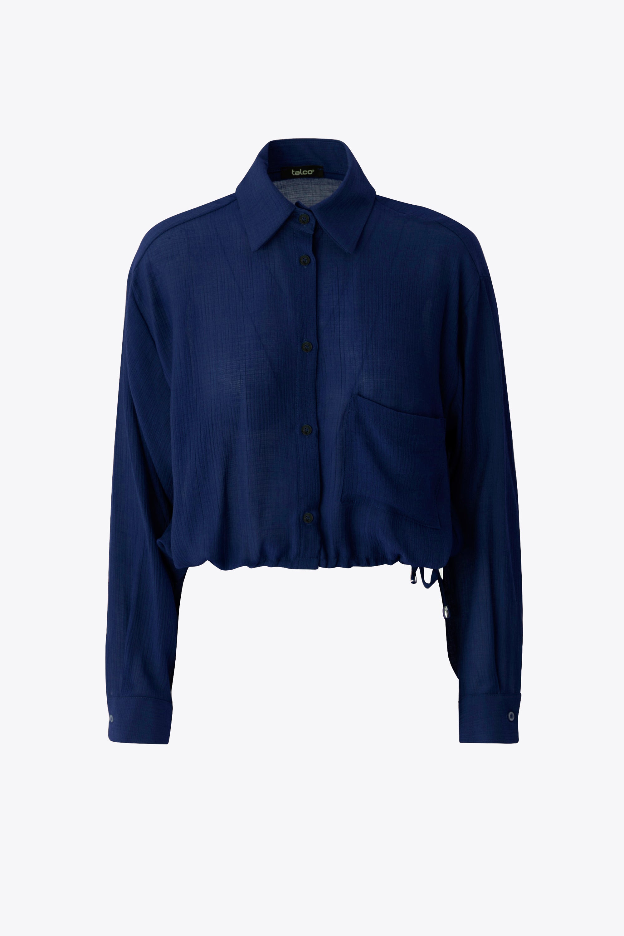 Camicia crop in viscosa - PE25