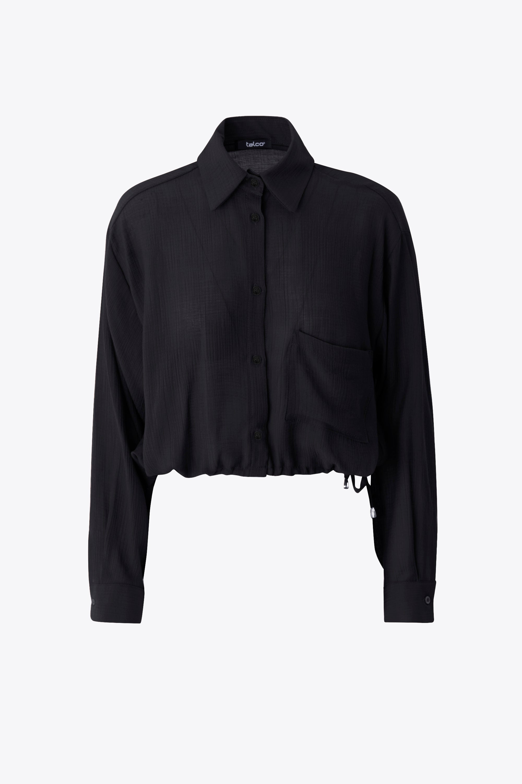 Camicia crop in viscosa - PE25