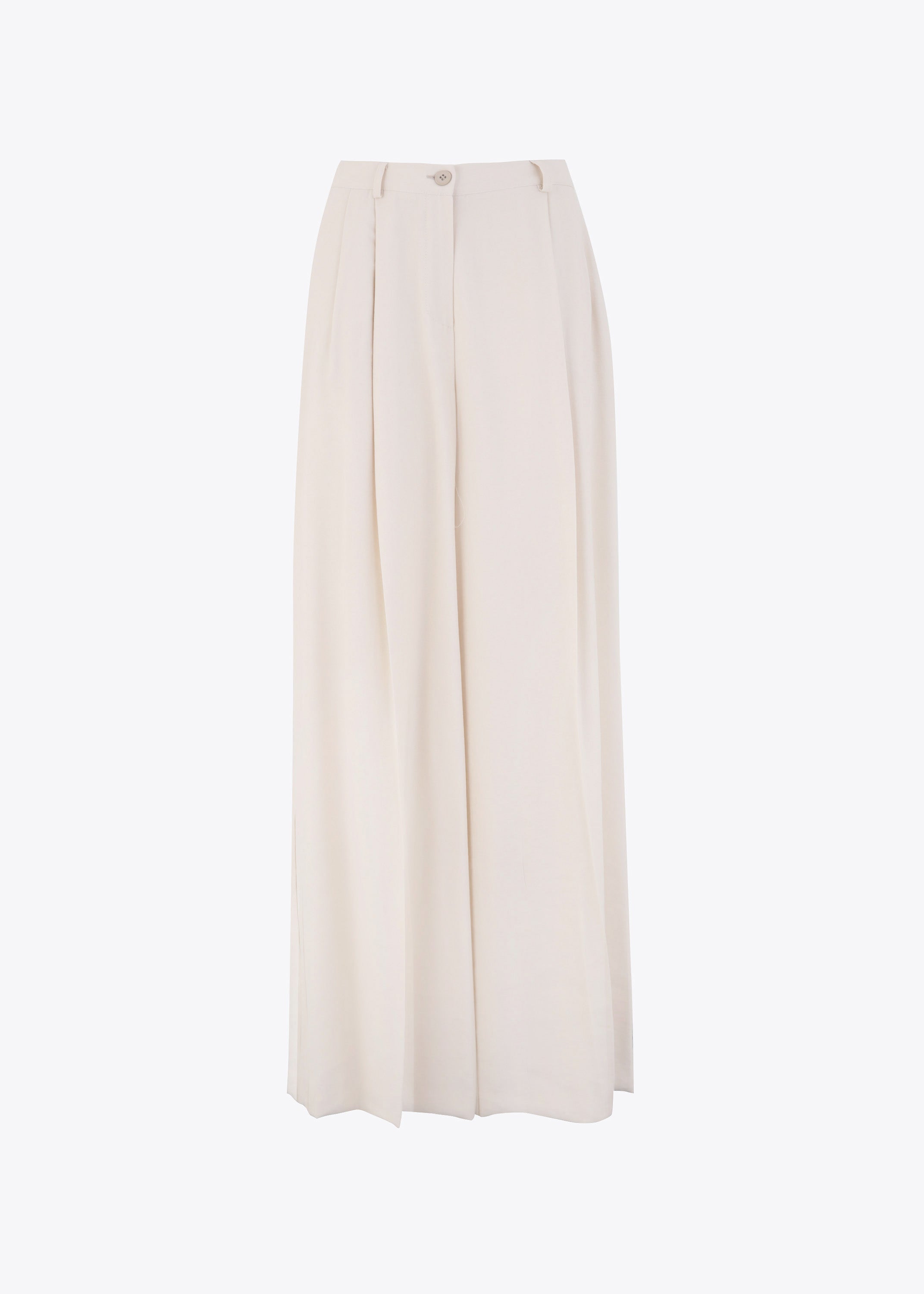 Pantalone palazzo in viscosa con pinces - PE23