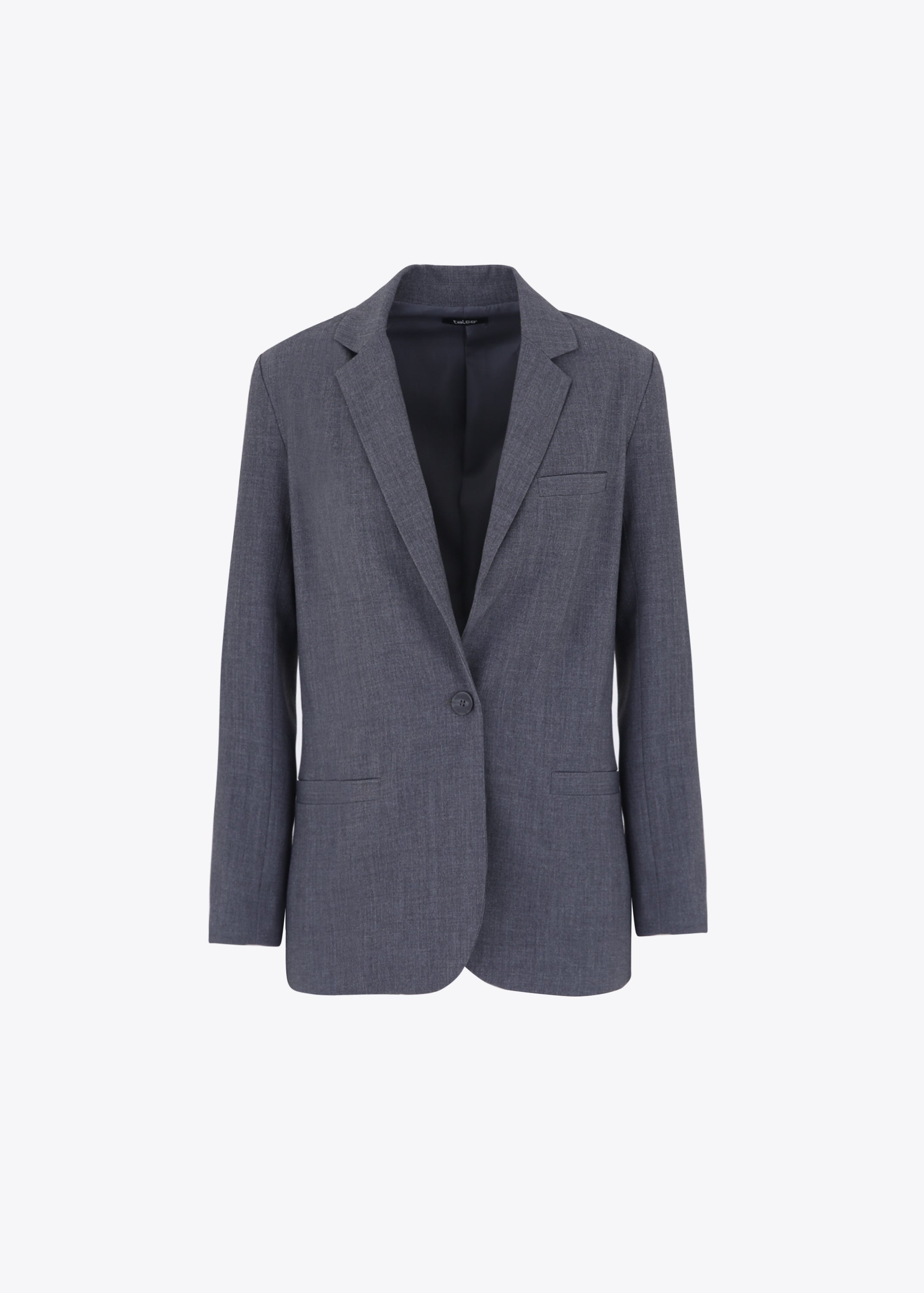Blazer ad un petto in grisaglia - FW23