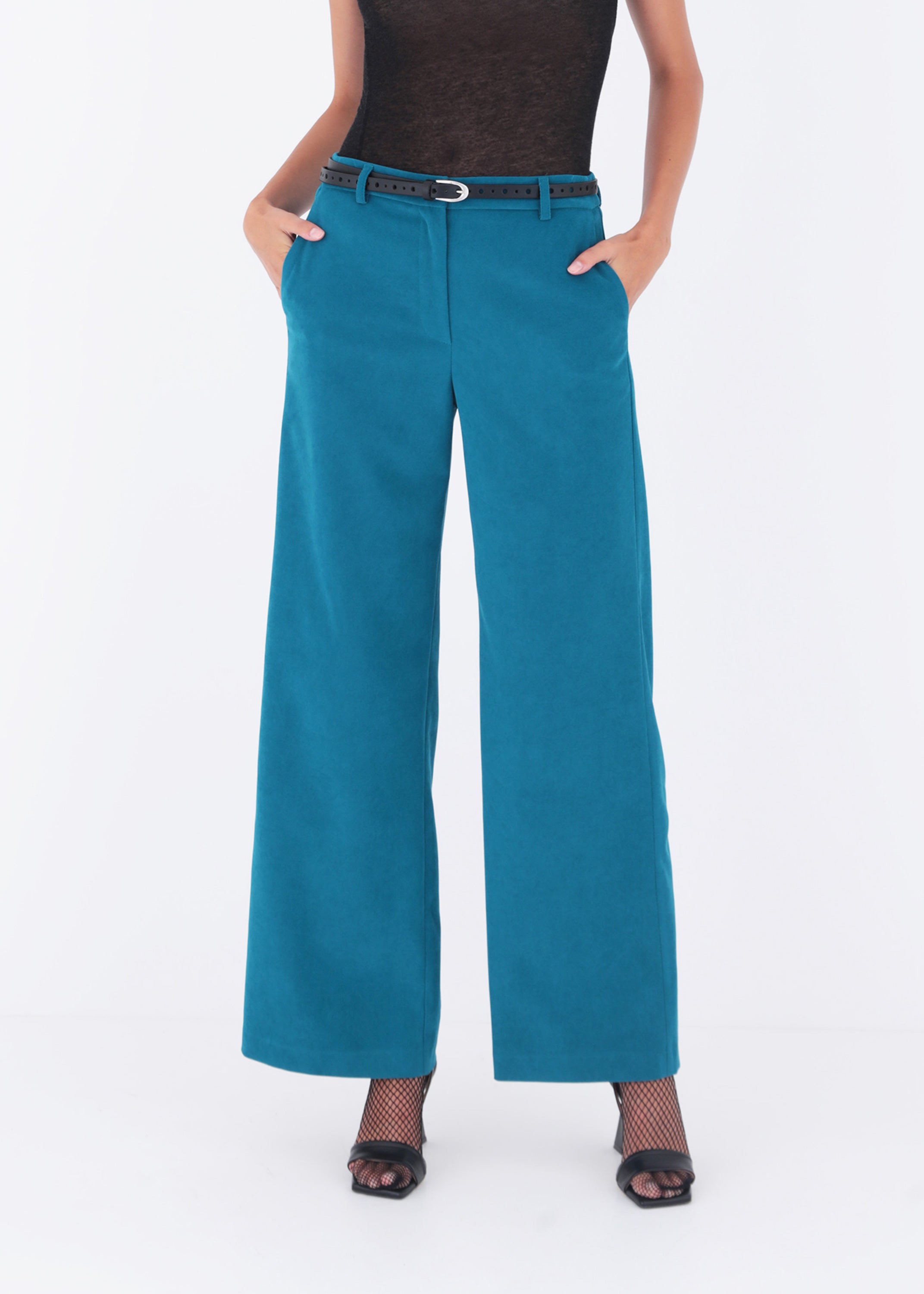 Pantalone palazzo in velluto - FW23