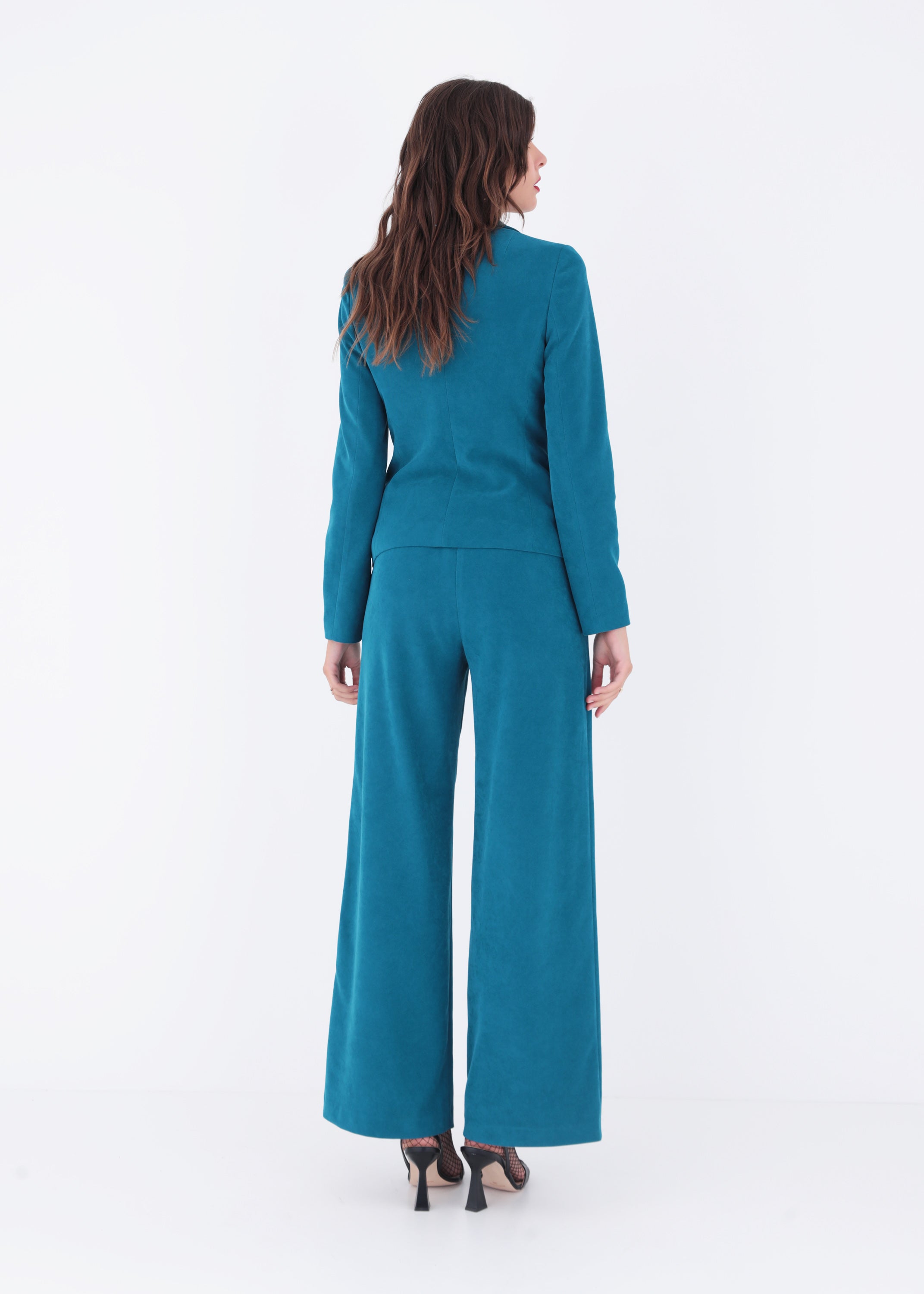 Giacca ad un petto in velluto - FW23
