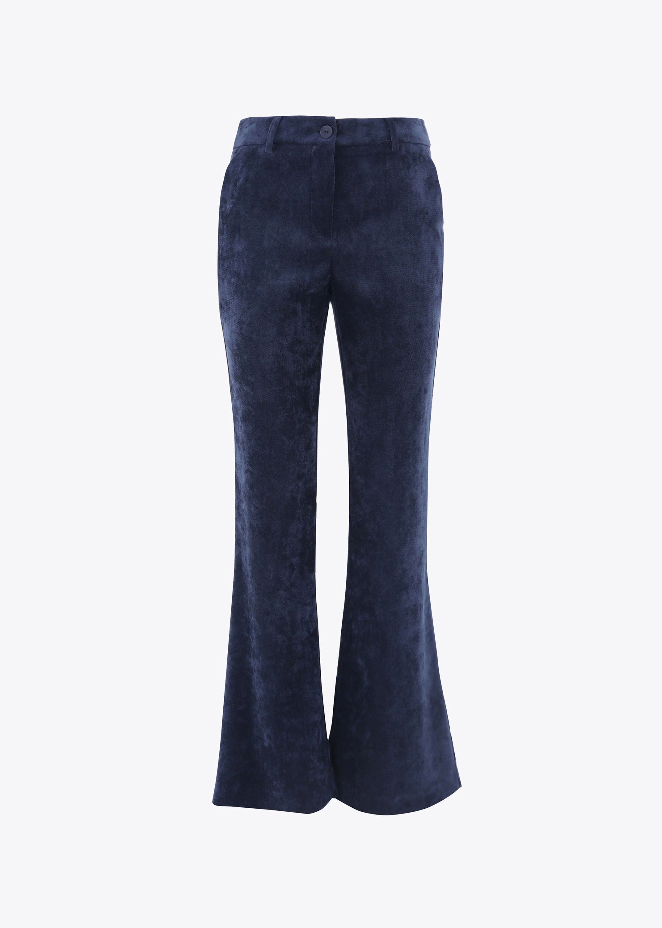 Pantalone palazzo in velluto effetto martellato - FW23