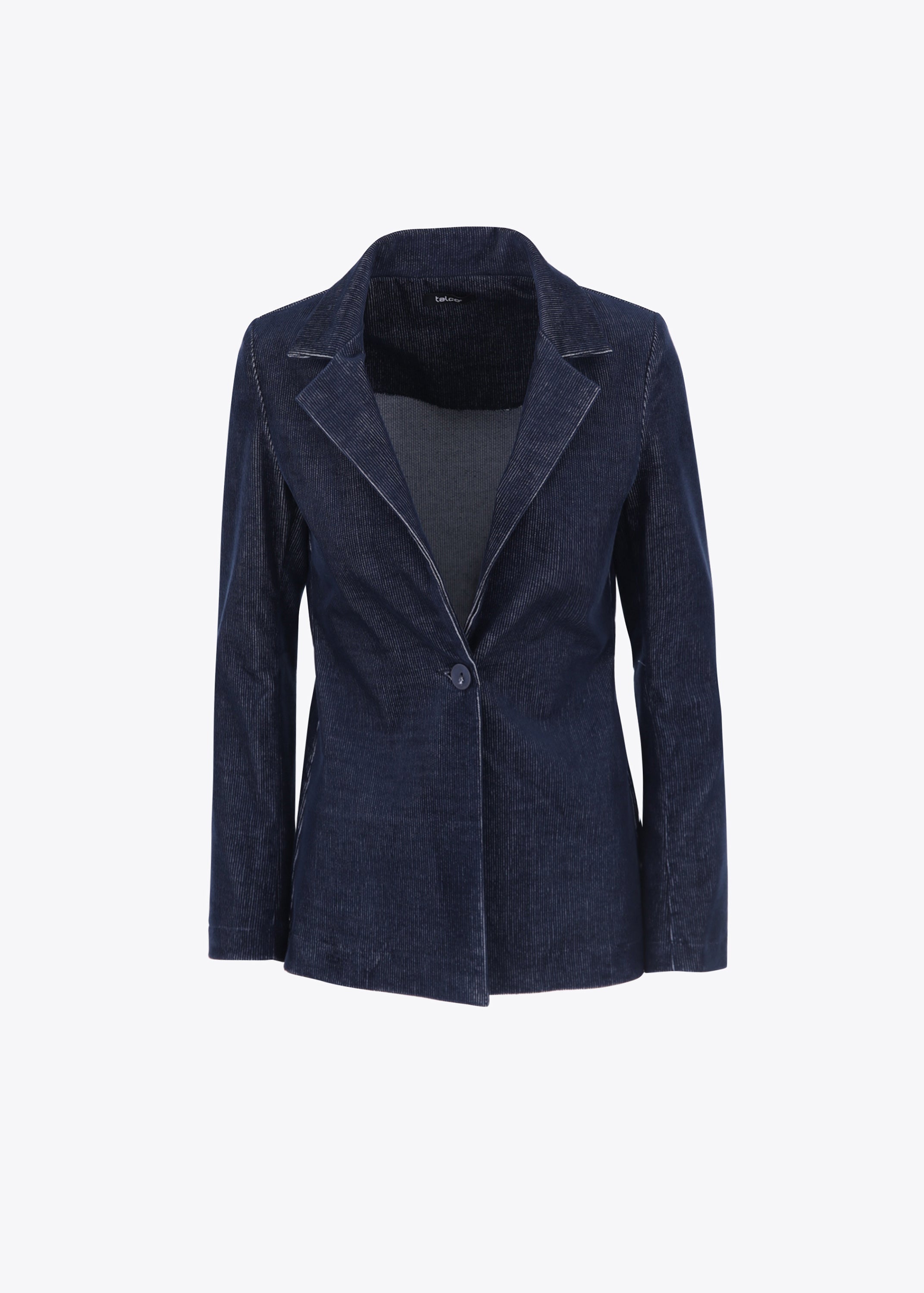 Blazer ad un petto in velluto millerighe - FW23