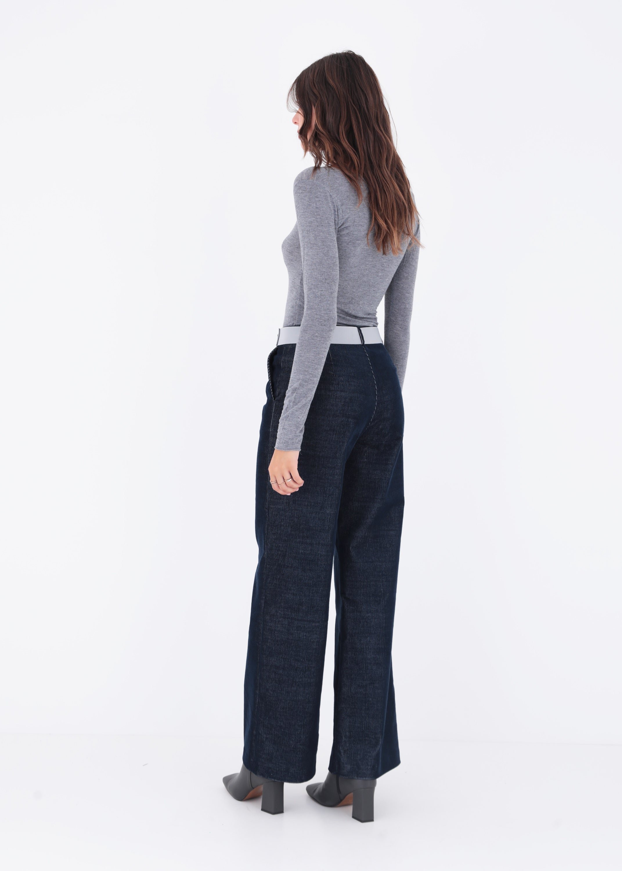 Pantalone palazzo in velluto millerighe - FW23