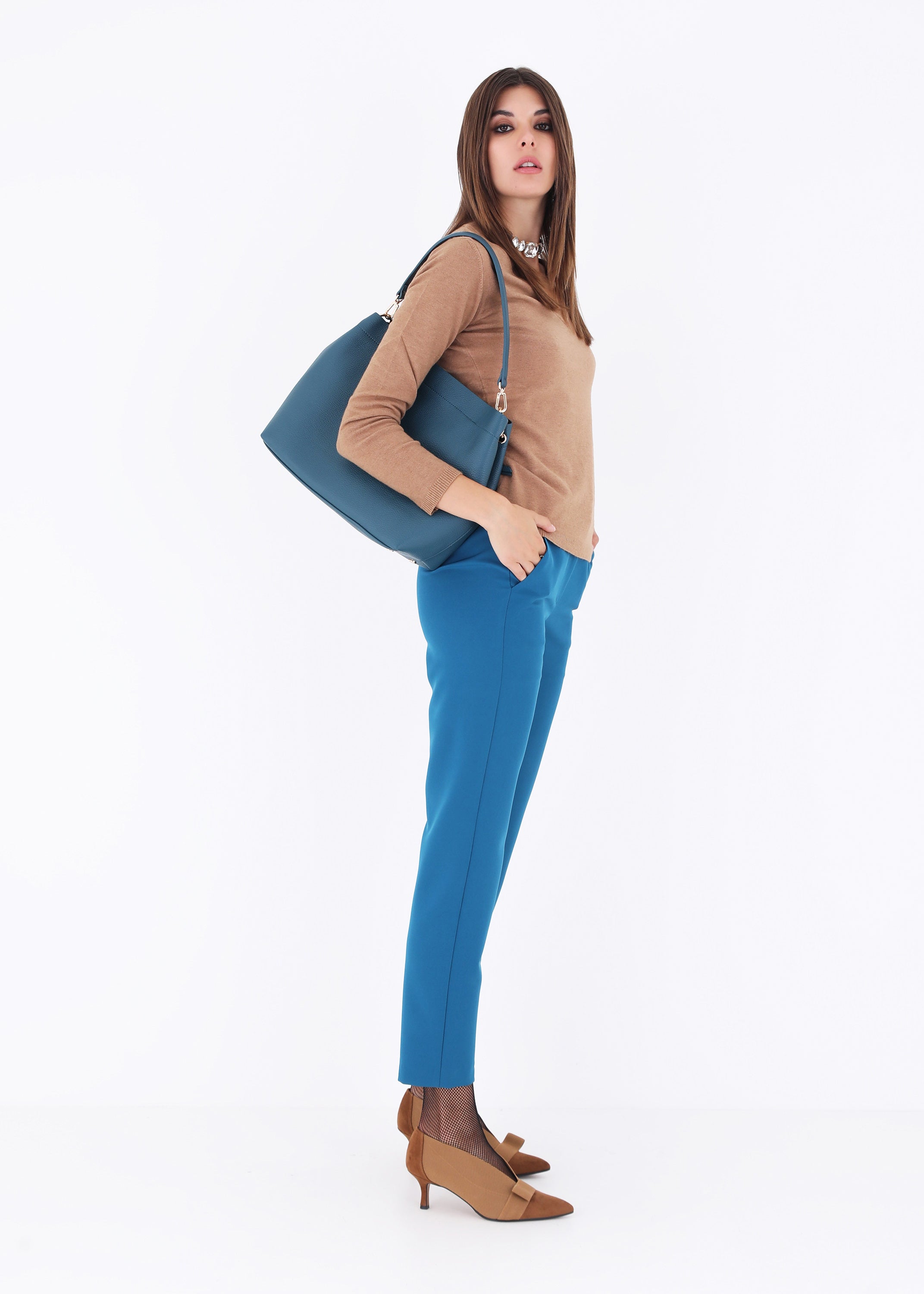 Pantalone dritto in tessuto tecnico - FW23