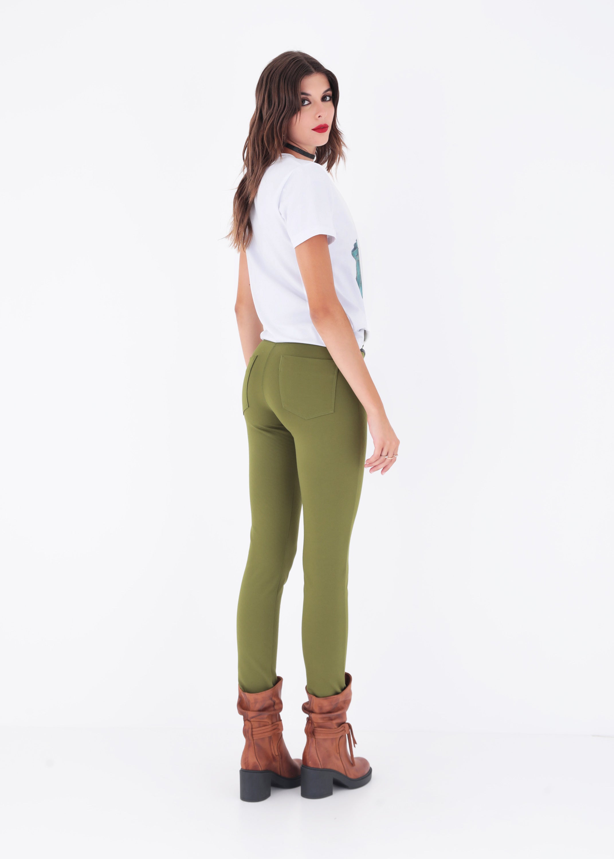 T-shirt in cotone con stampa e strass - FW23