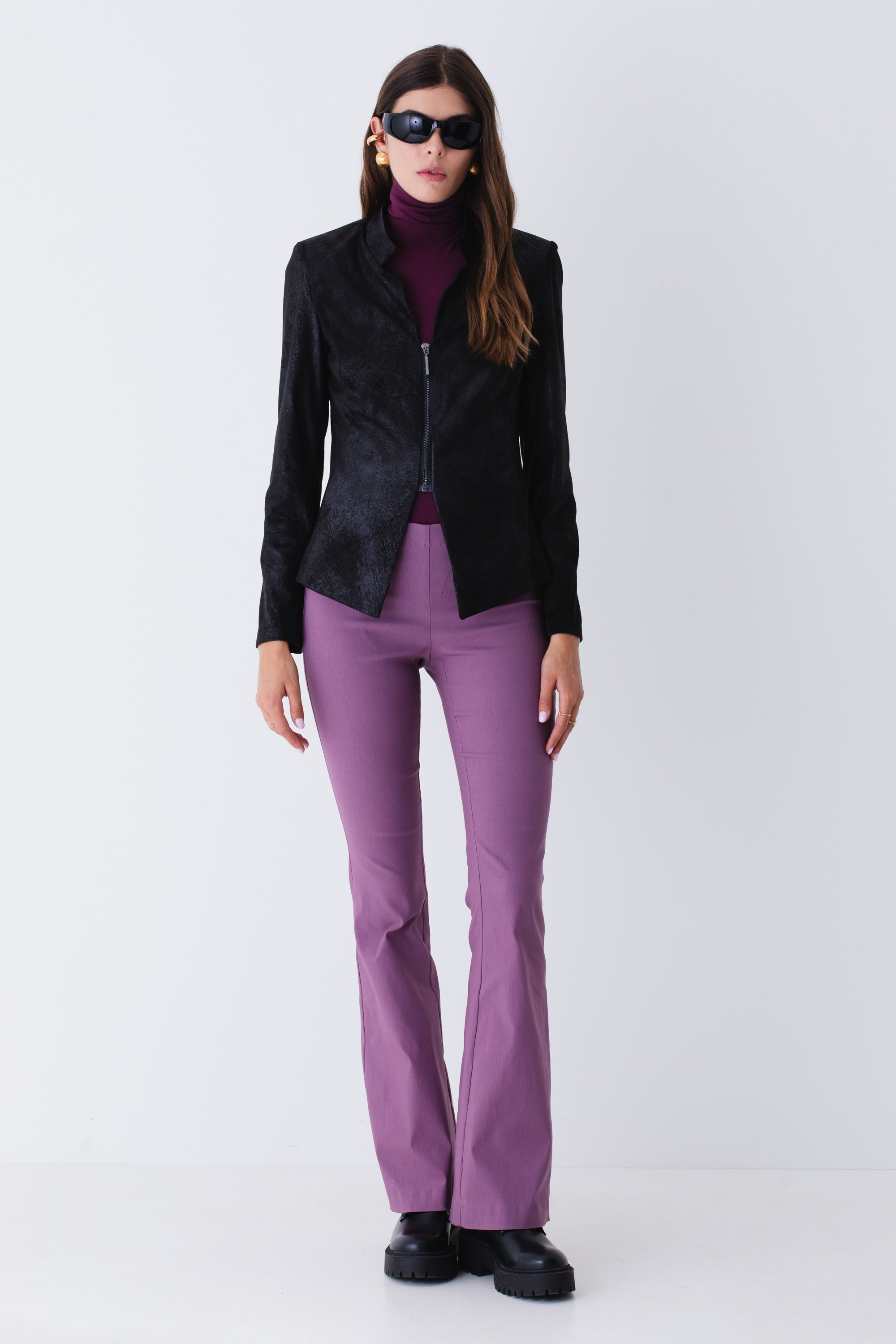 Pantaloni svasati in bengalina stretch - FW25