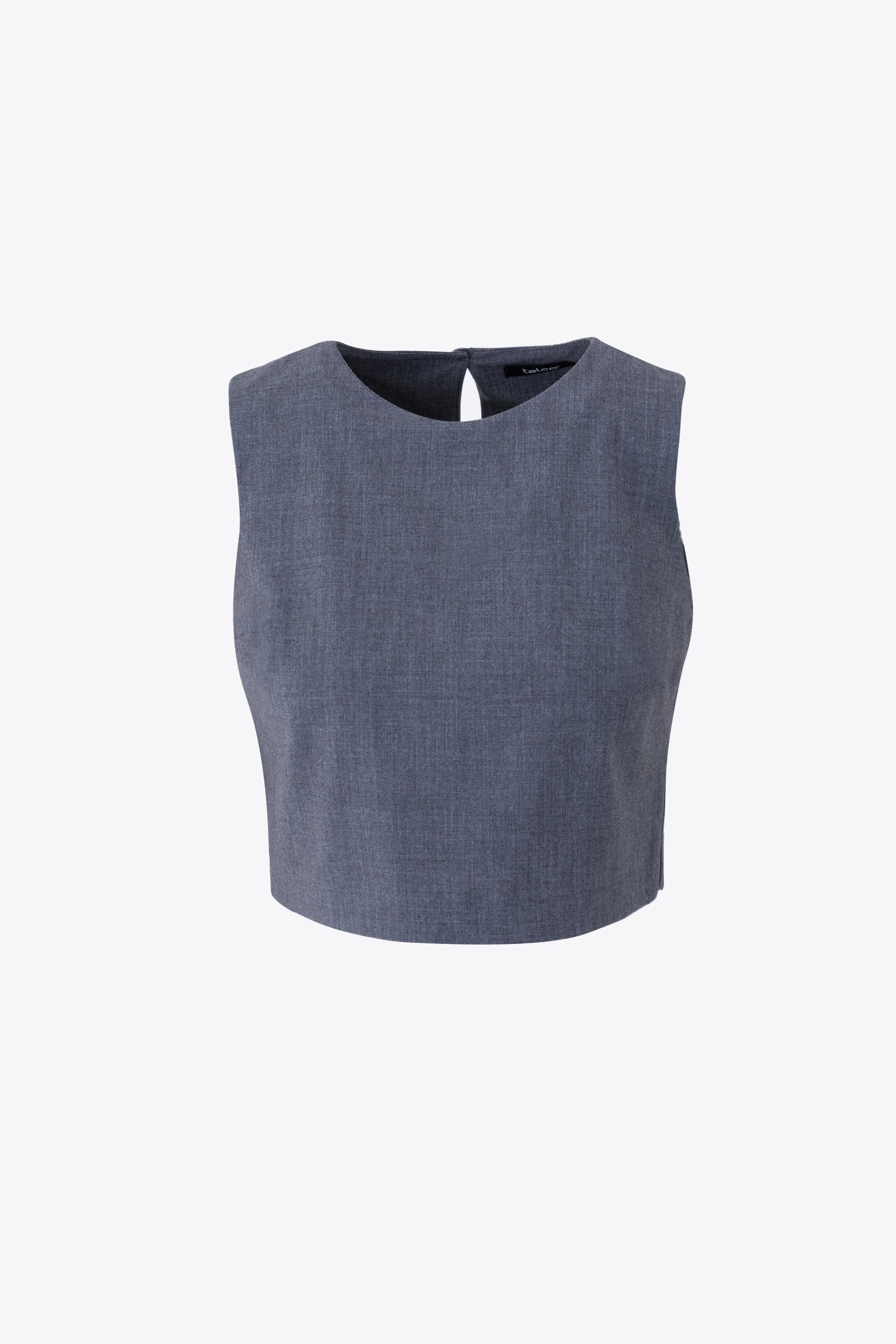 Crop top in grisaglia - FW25