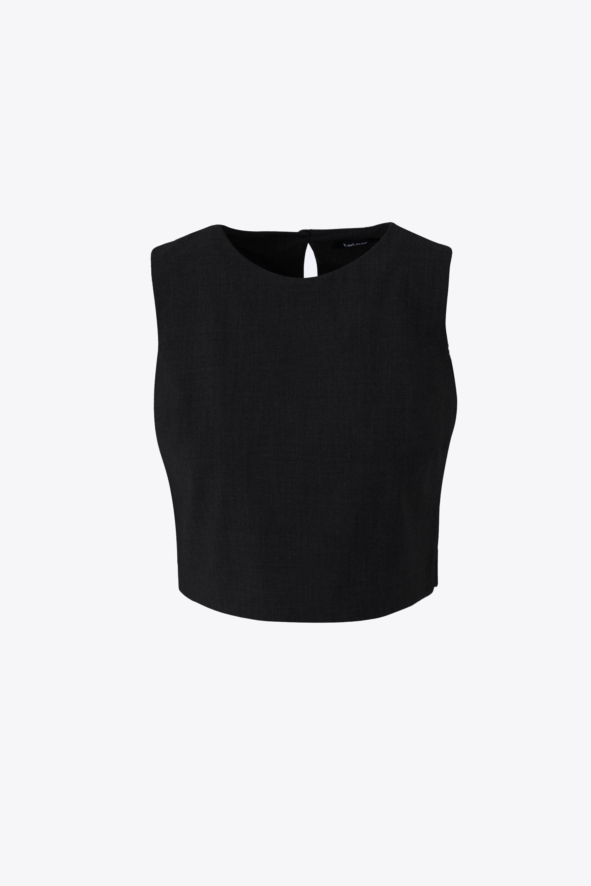Crop top in grisaglia - FW25