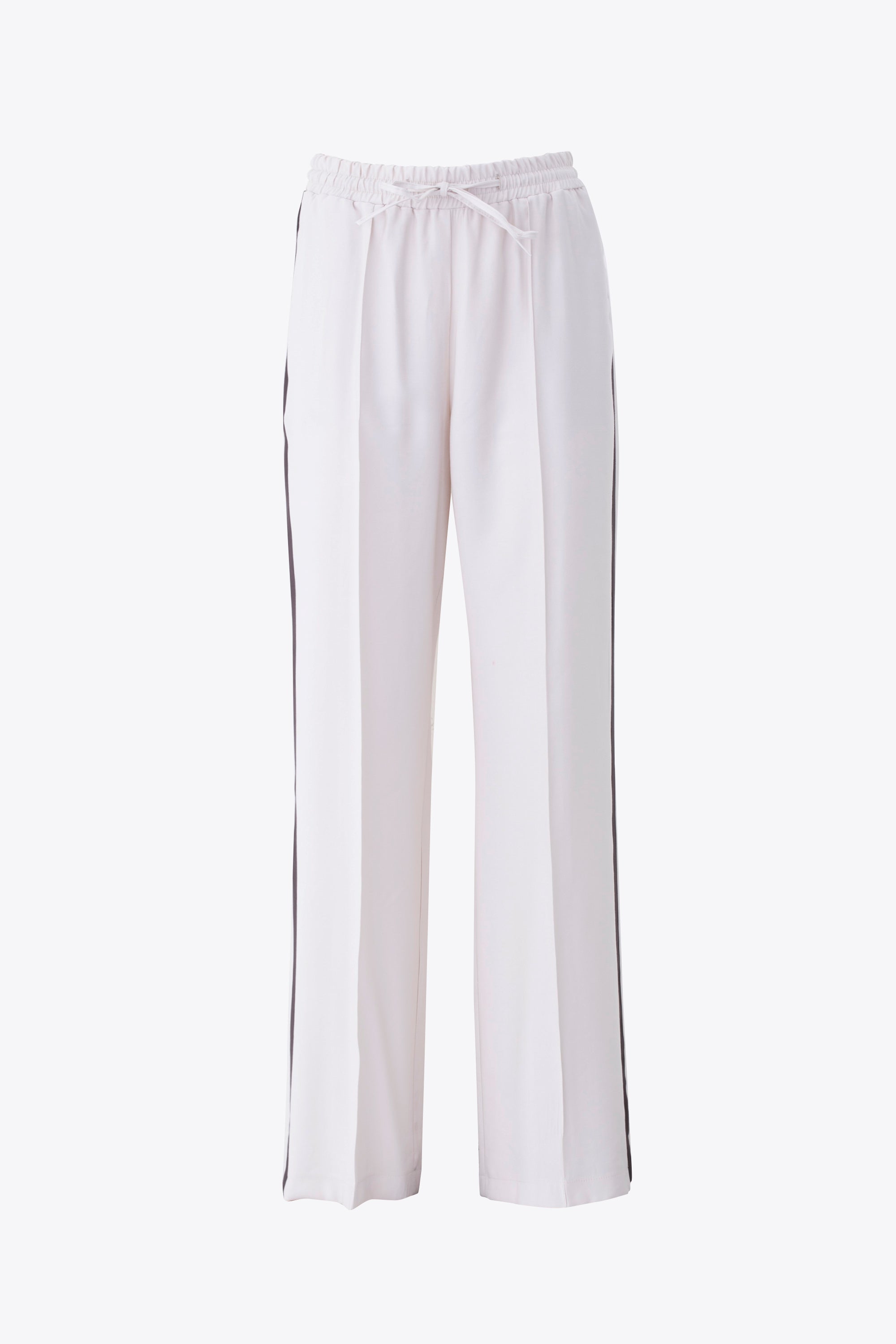 Pantalone palazzo in rayon con bande laterali - PE25