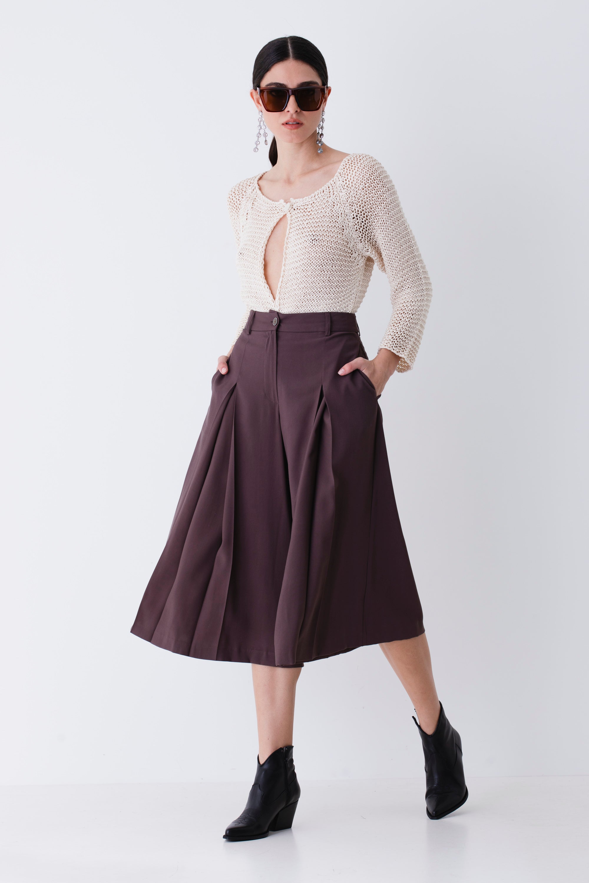 Bermuda ampio in rayon - PE25