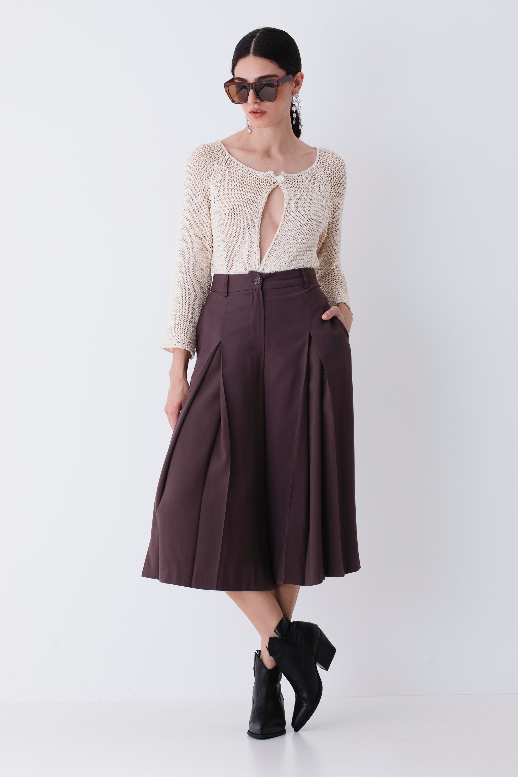 Bermuda ampio in rayon - PE25