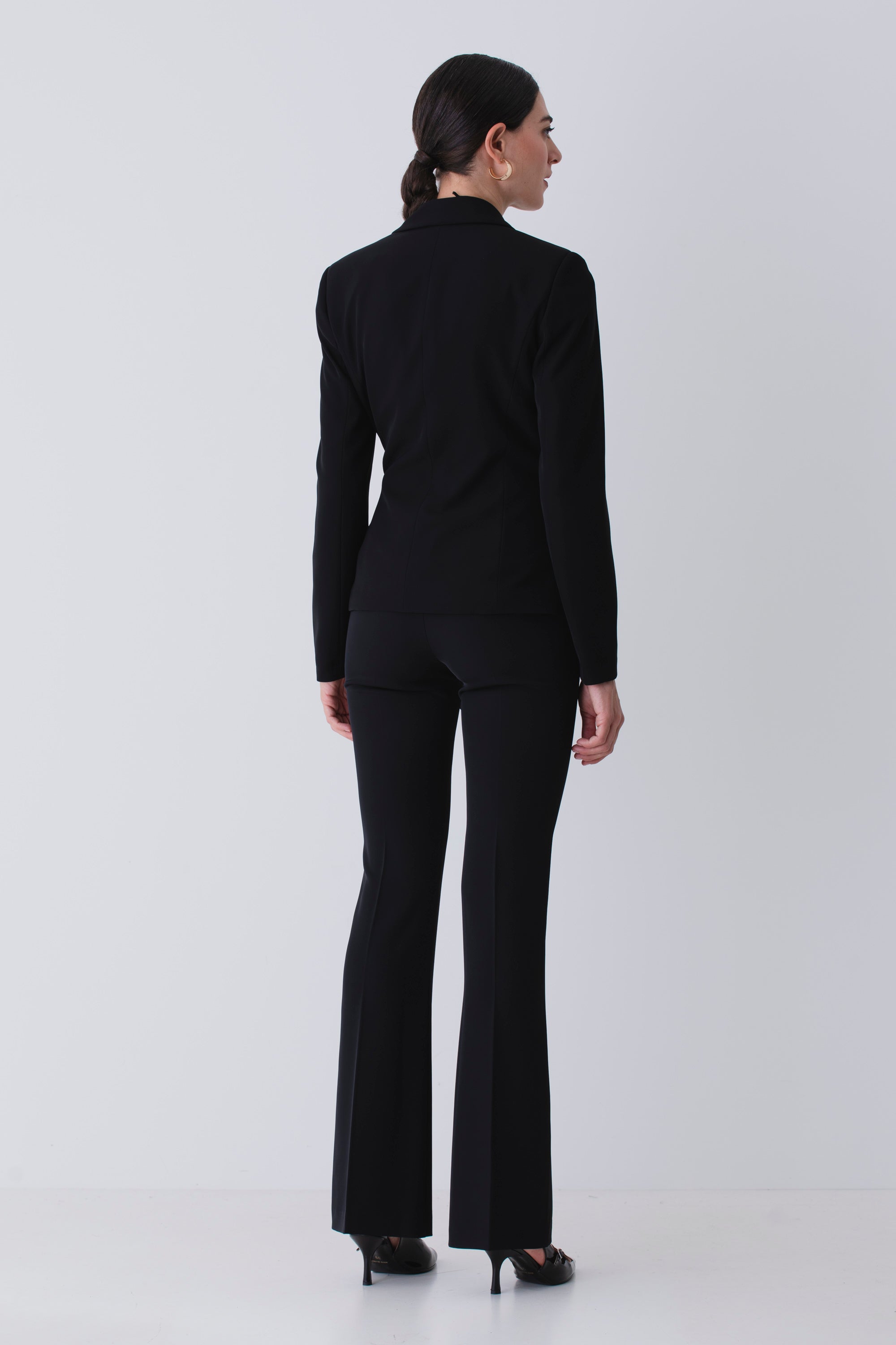 Pantalone a zampa in cady -FW26