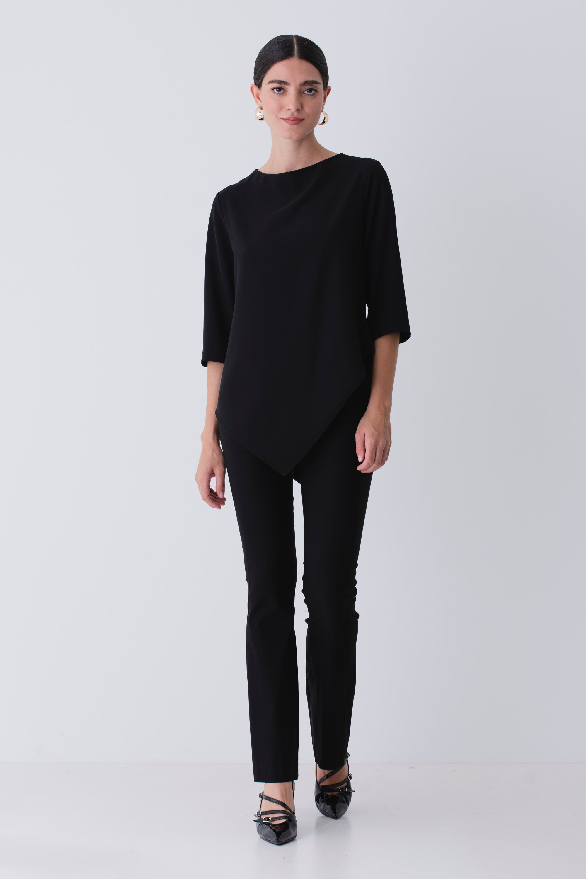 Pantalone a zampa in cady -FW26