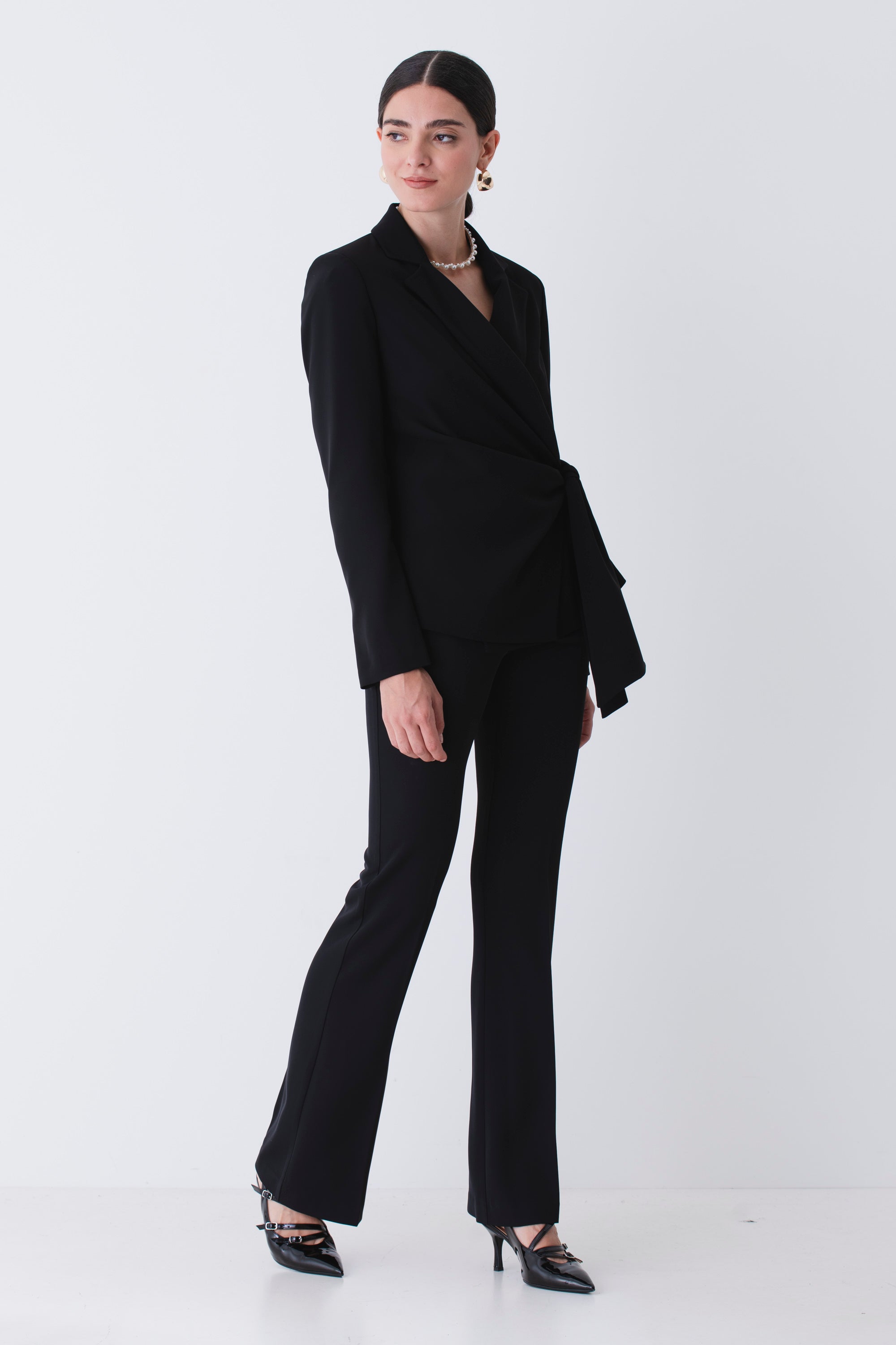 Giacca con fiocco in cady - FW26