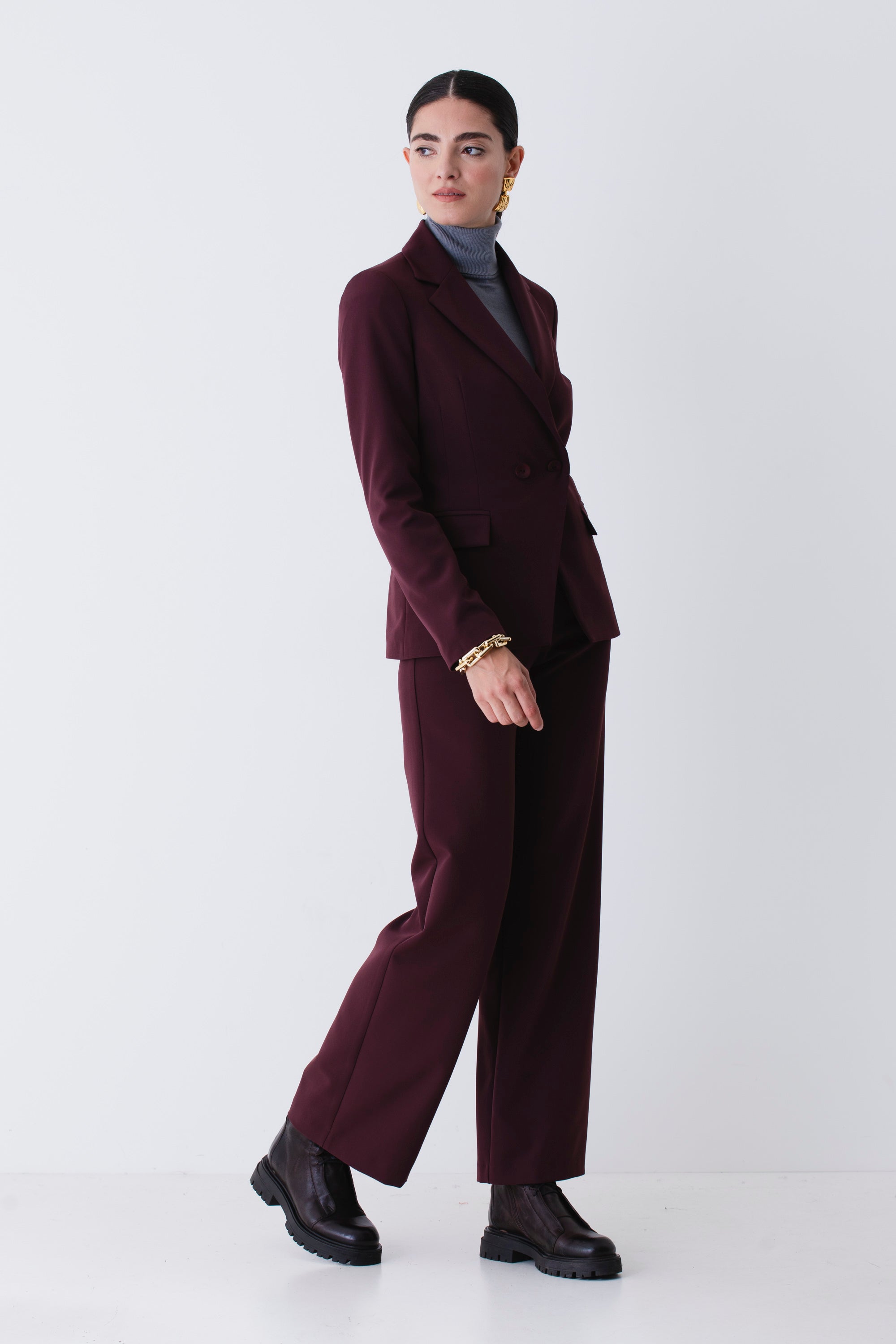 Giacca doppio petto in tecnico elasticizzato - FW26