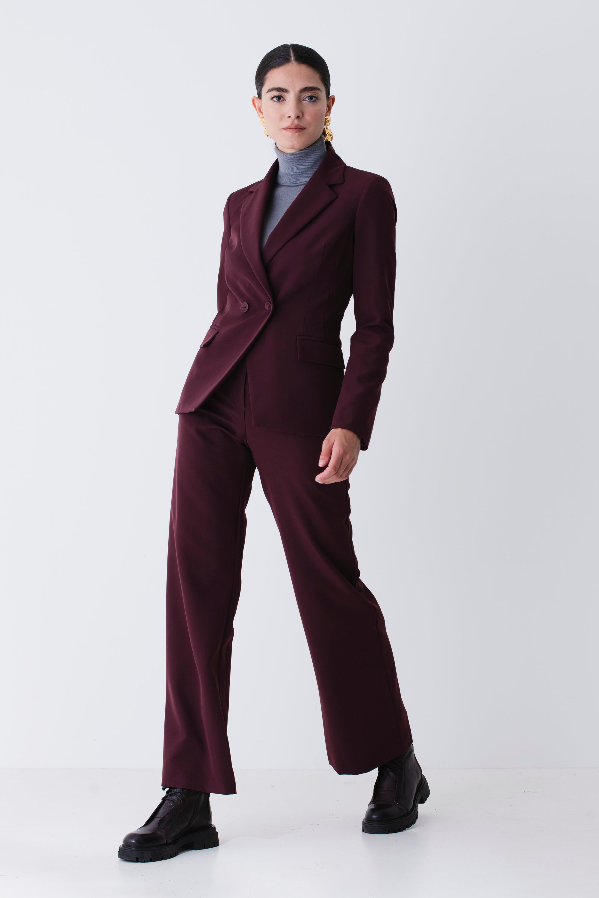 Giacca doppio petto in tecnico elasticizzato - FW26