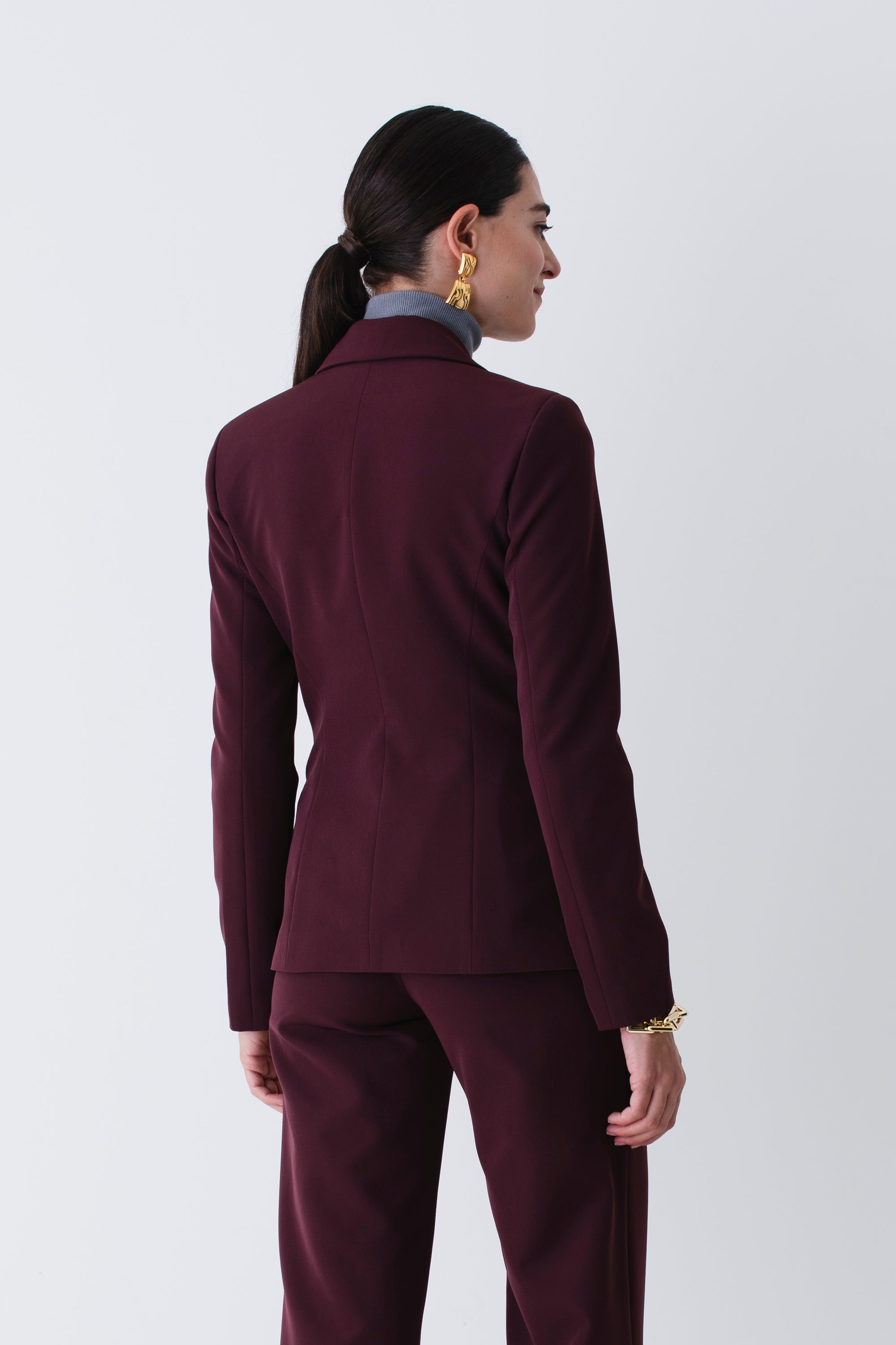 Giacca doppio petto in tecnico elasticizzato - FW26