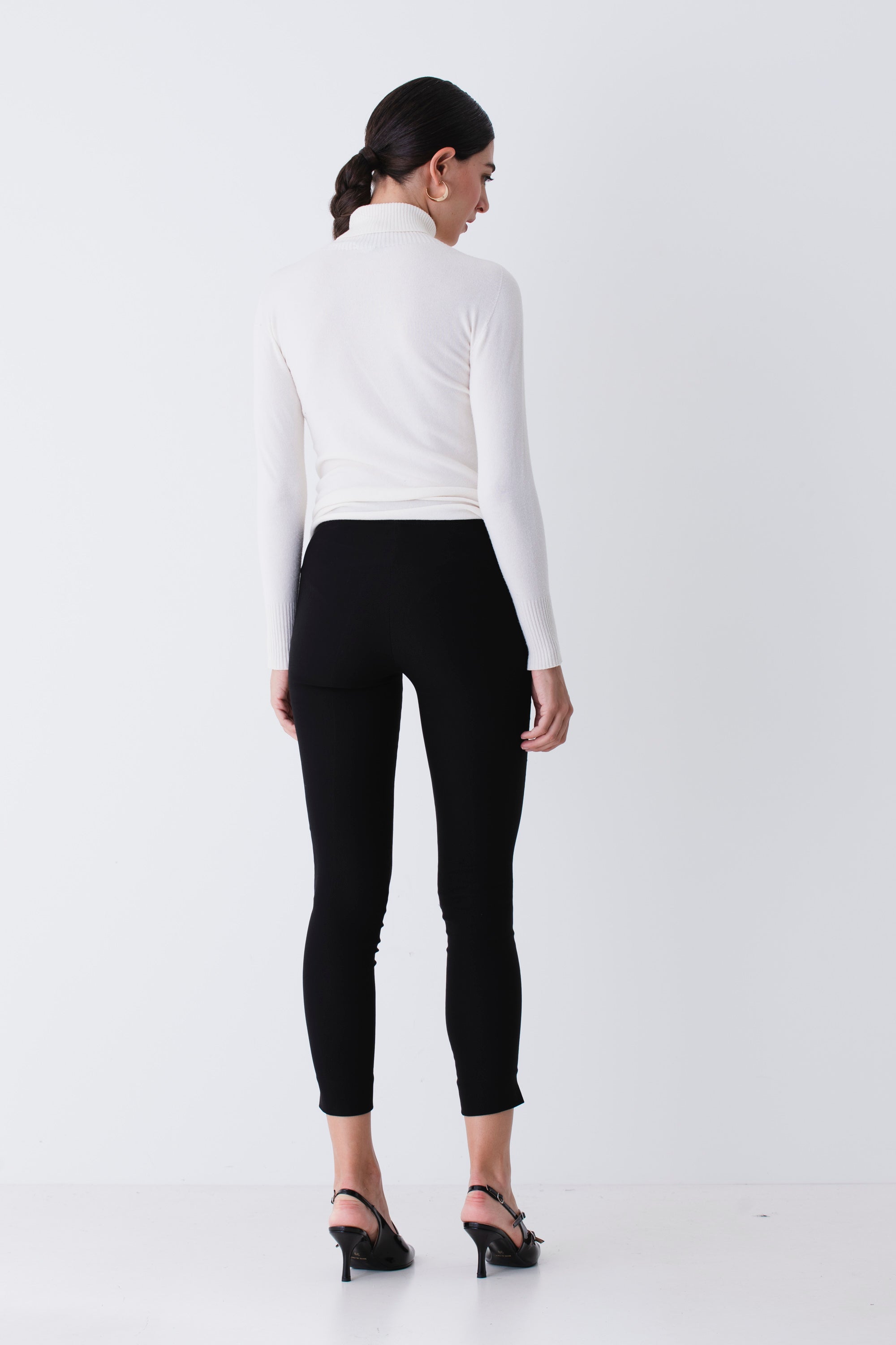 Pantaloni slim in bengalina stretch - FW26