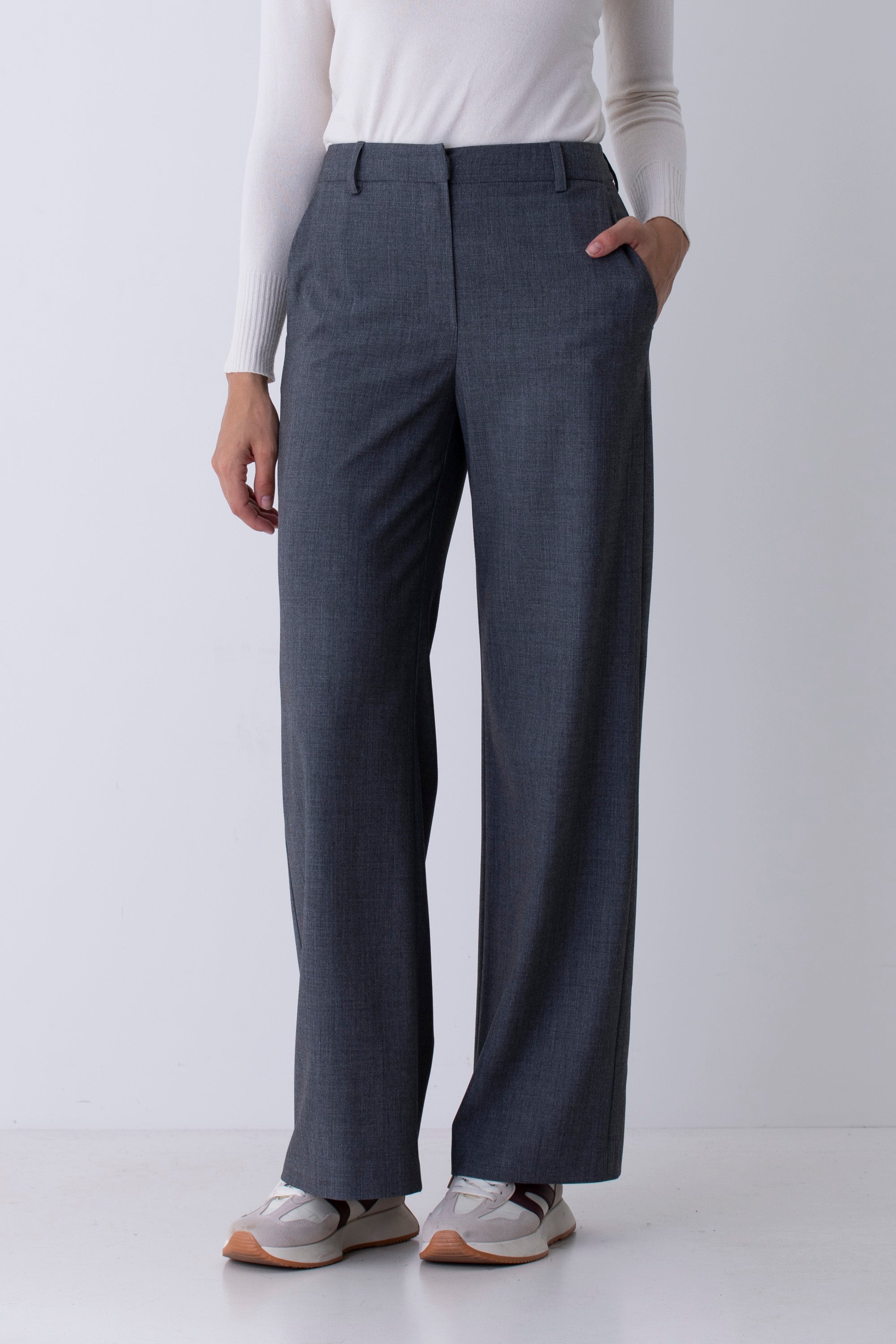 Pantalone palazzo in grisaglia - FW26