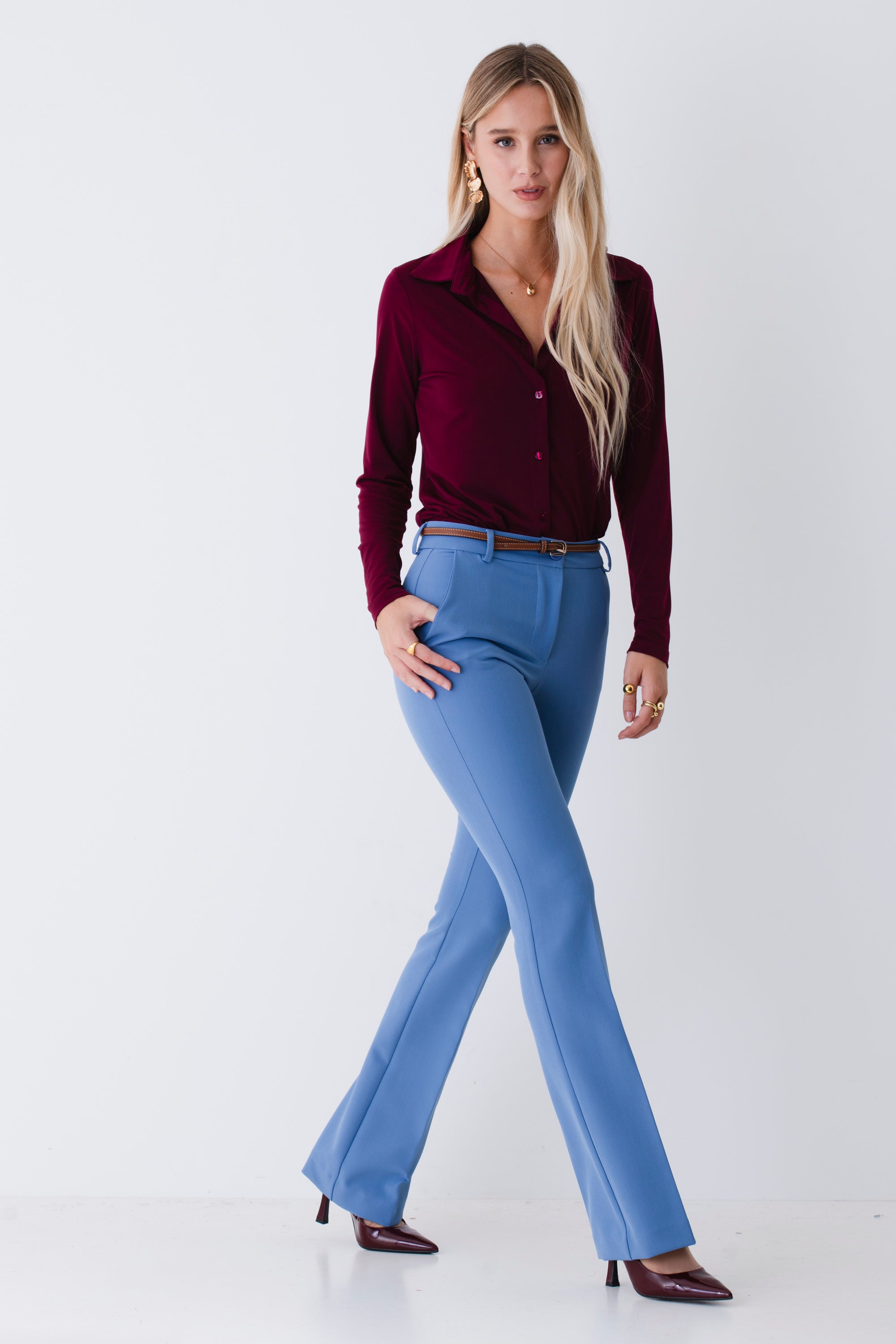 Camicia in jersey elasticizzato - FW26
