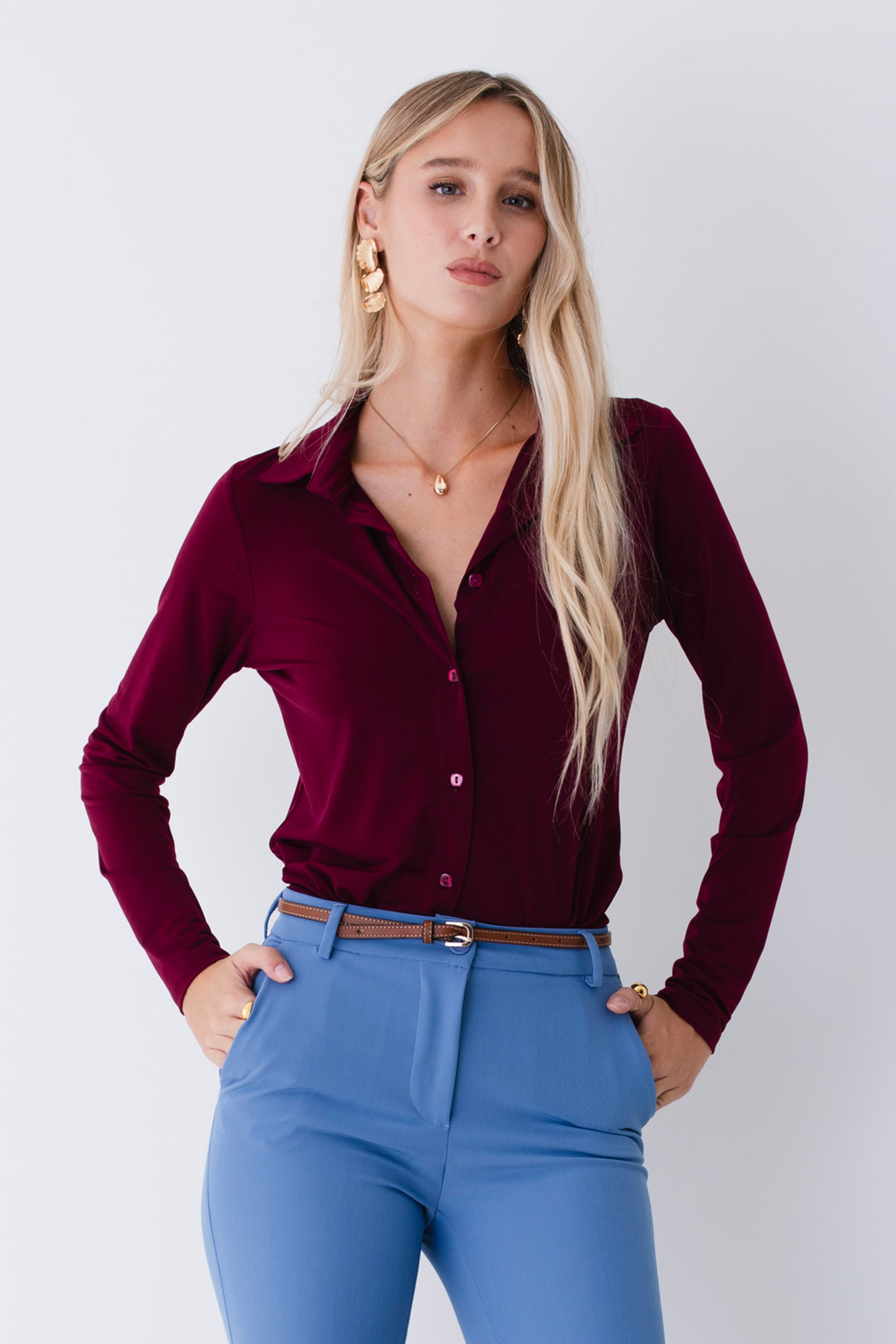 Camicia in jersey elasticizzato - FW26