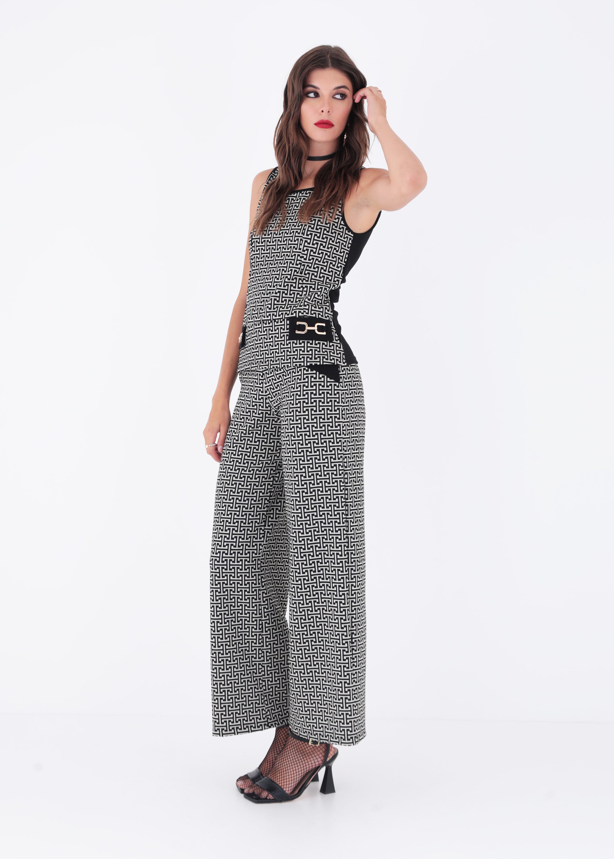 Top in jacquard geometrico - FW23
