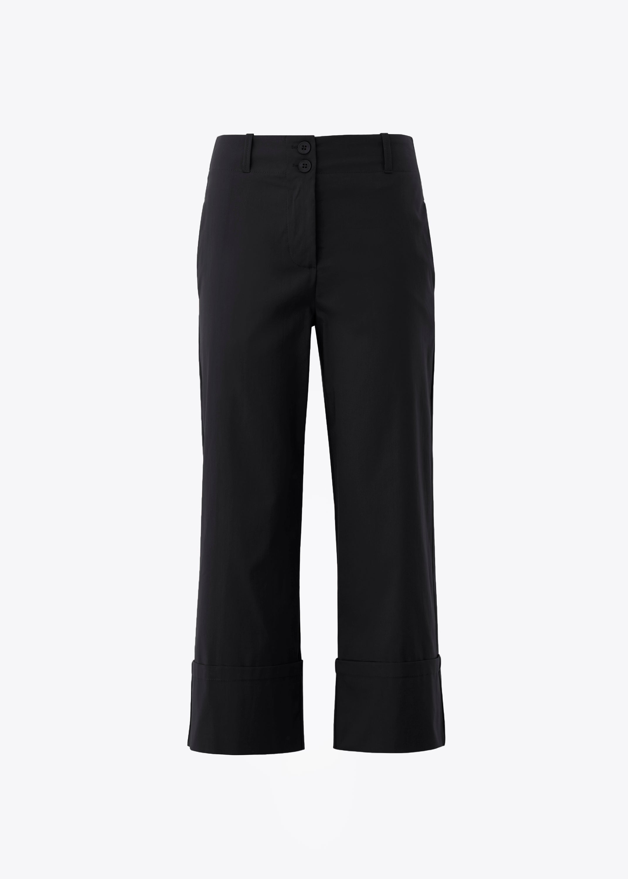 Pantalone gaucho con risvolto in cotone elasticizzato - PE25