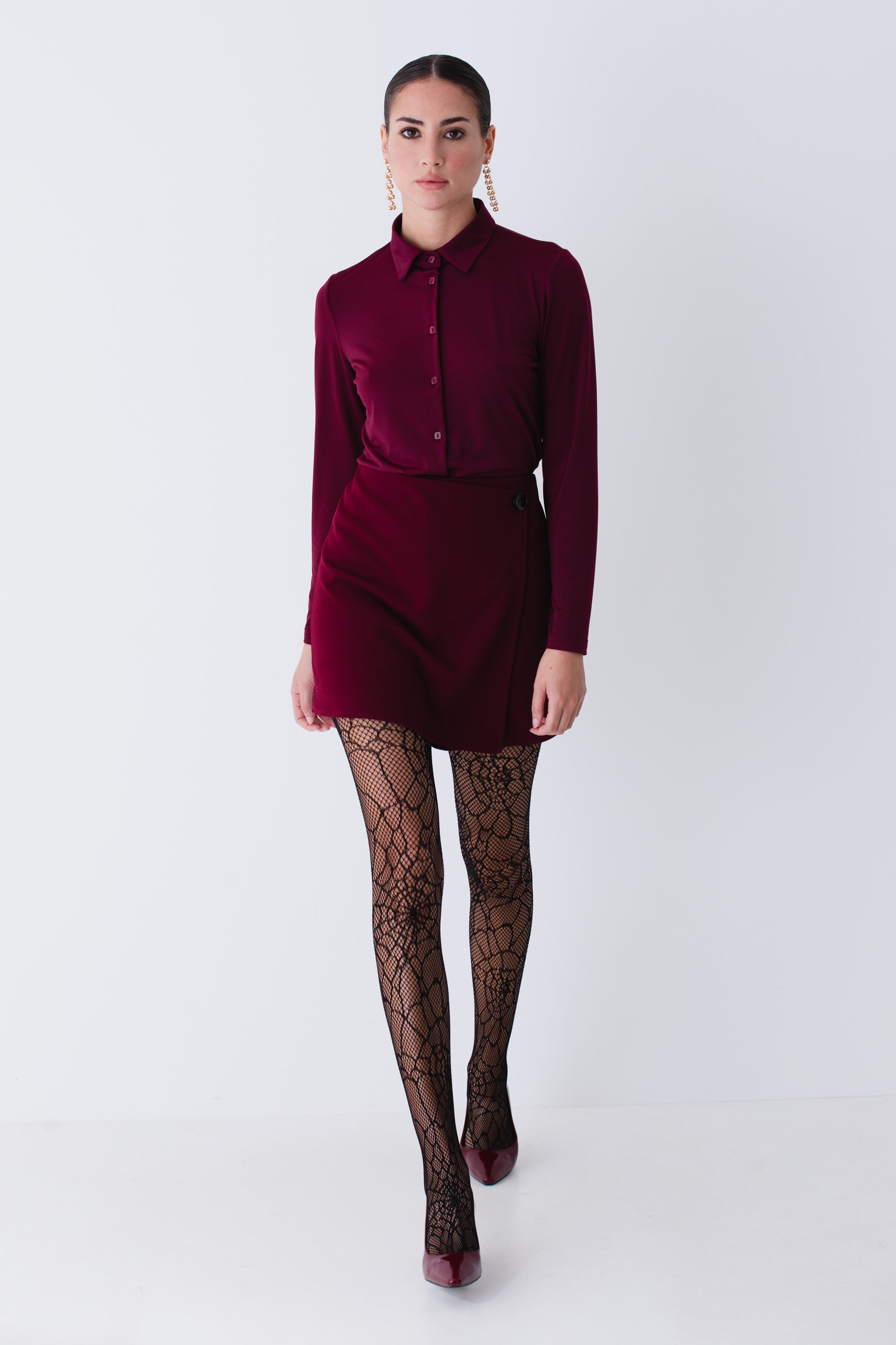 Skort in scuba crepe - FW25