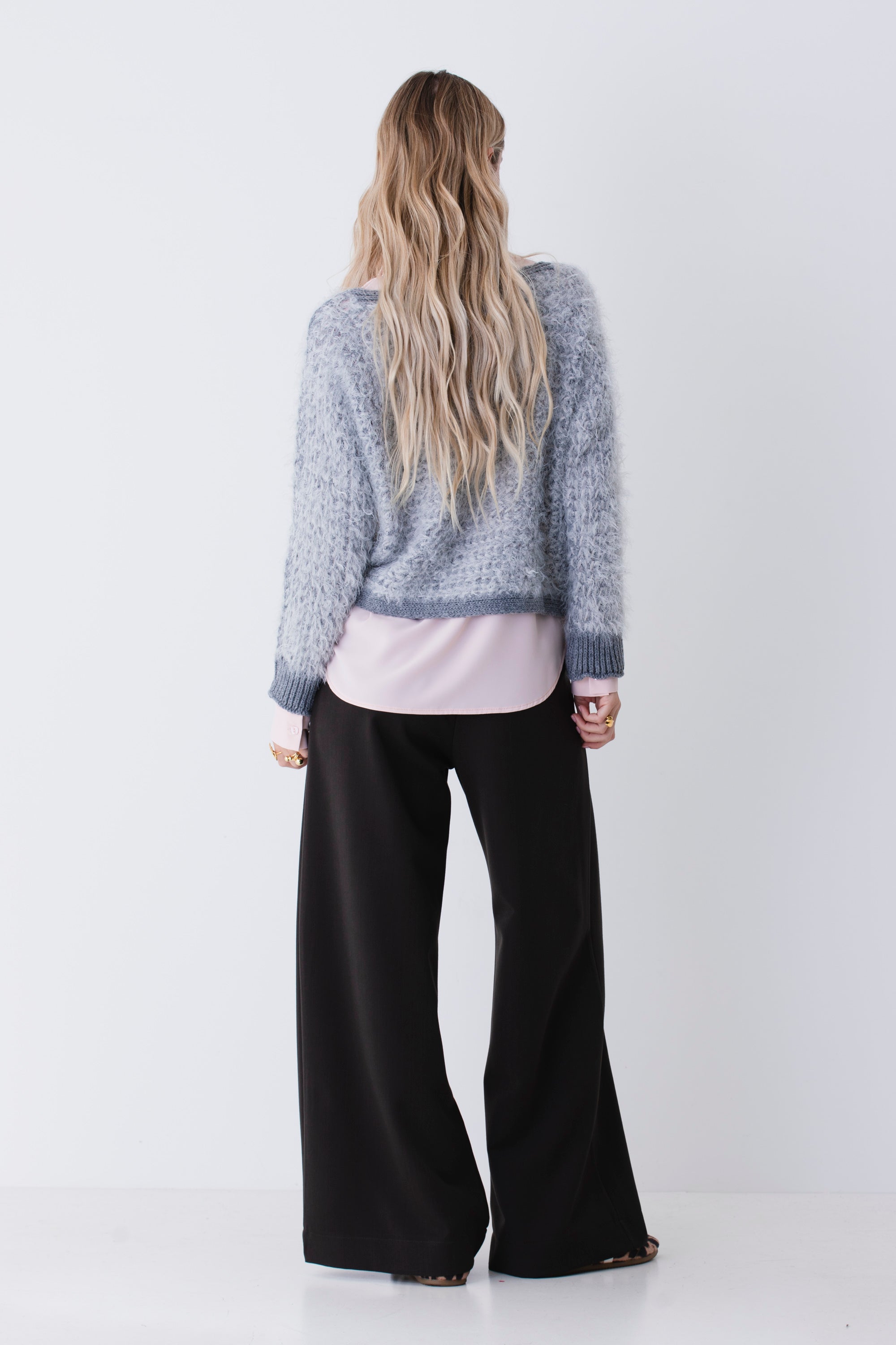 Pullover in maglia effetto pelliccia - FW26