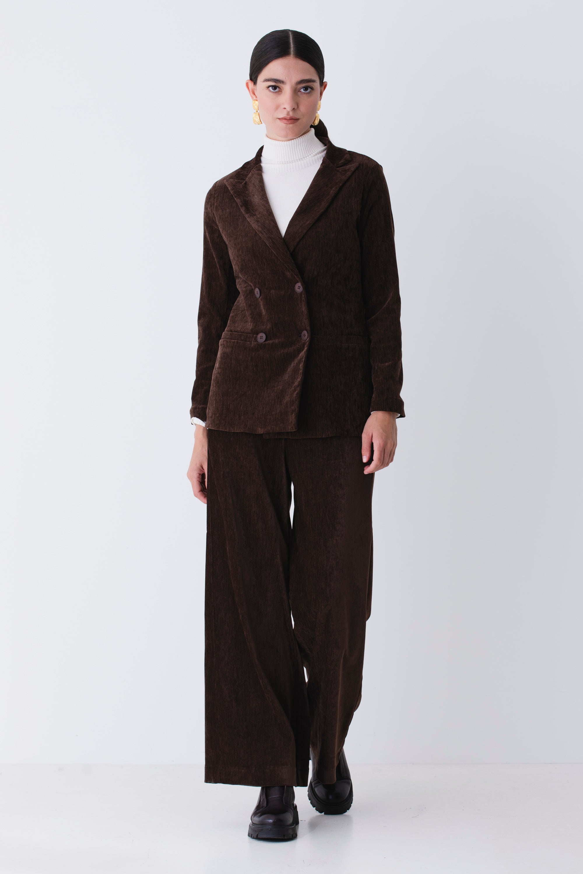 Blazer doppio petto in ciniglia - FW26
