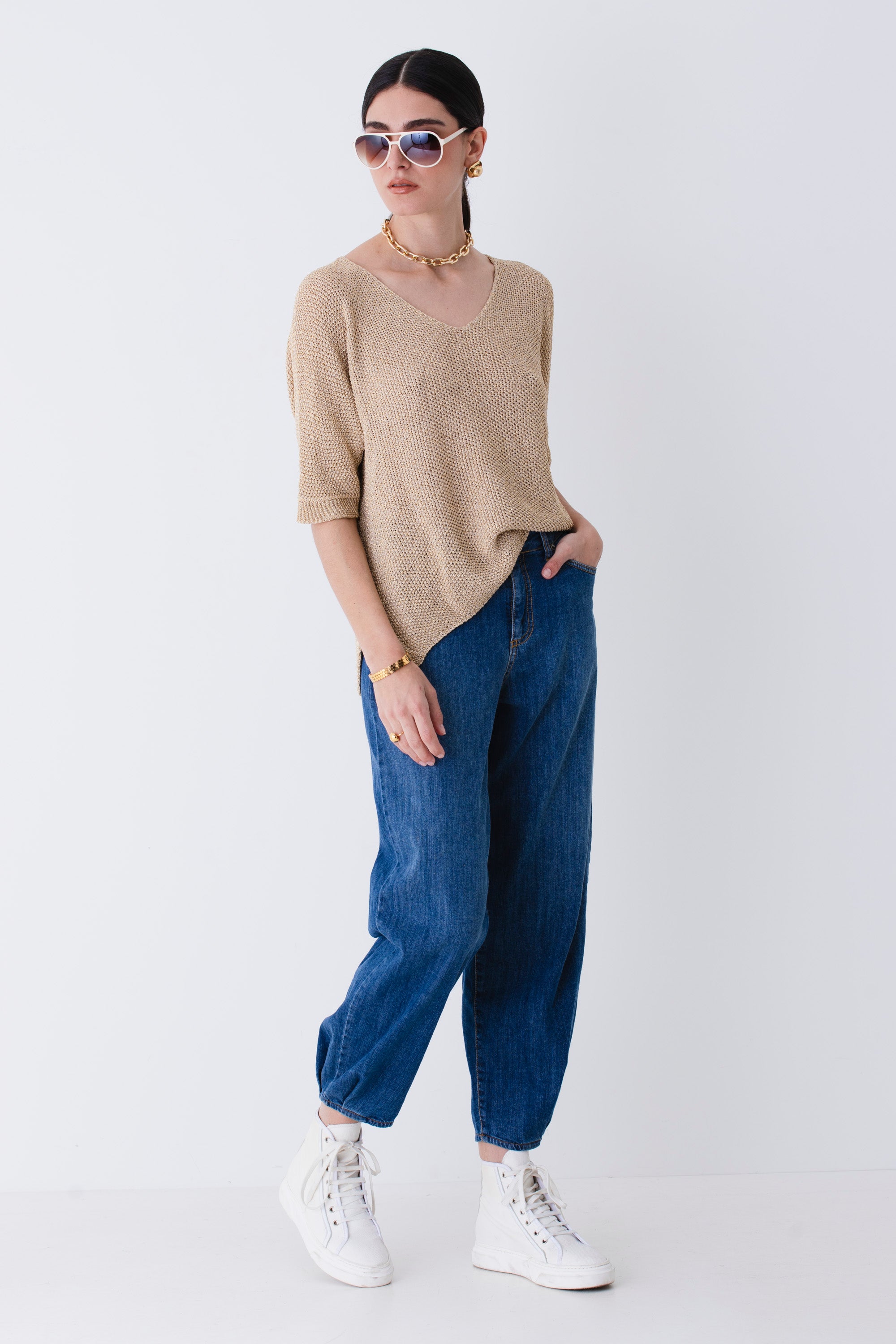 Pullover in lurex - PE25