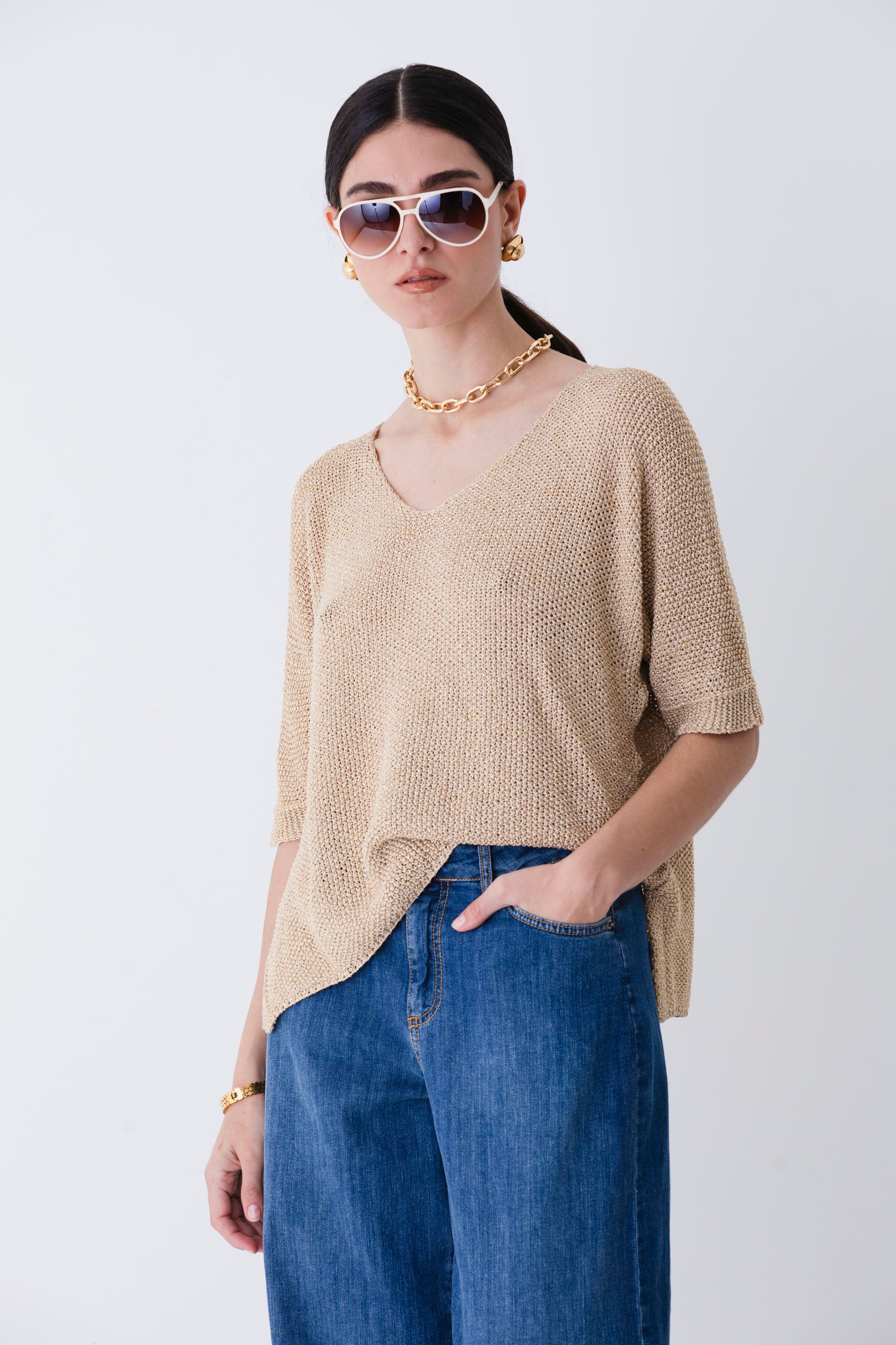 Pullover in lurex - PE25