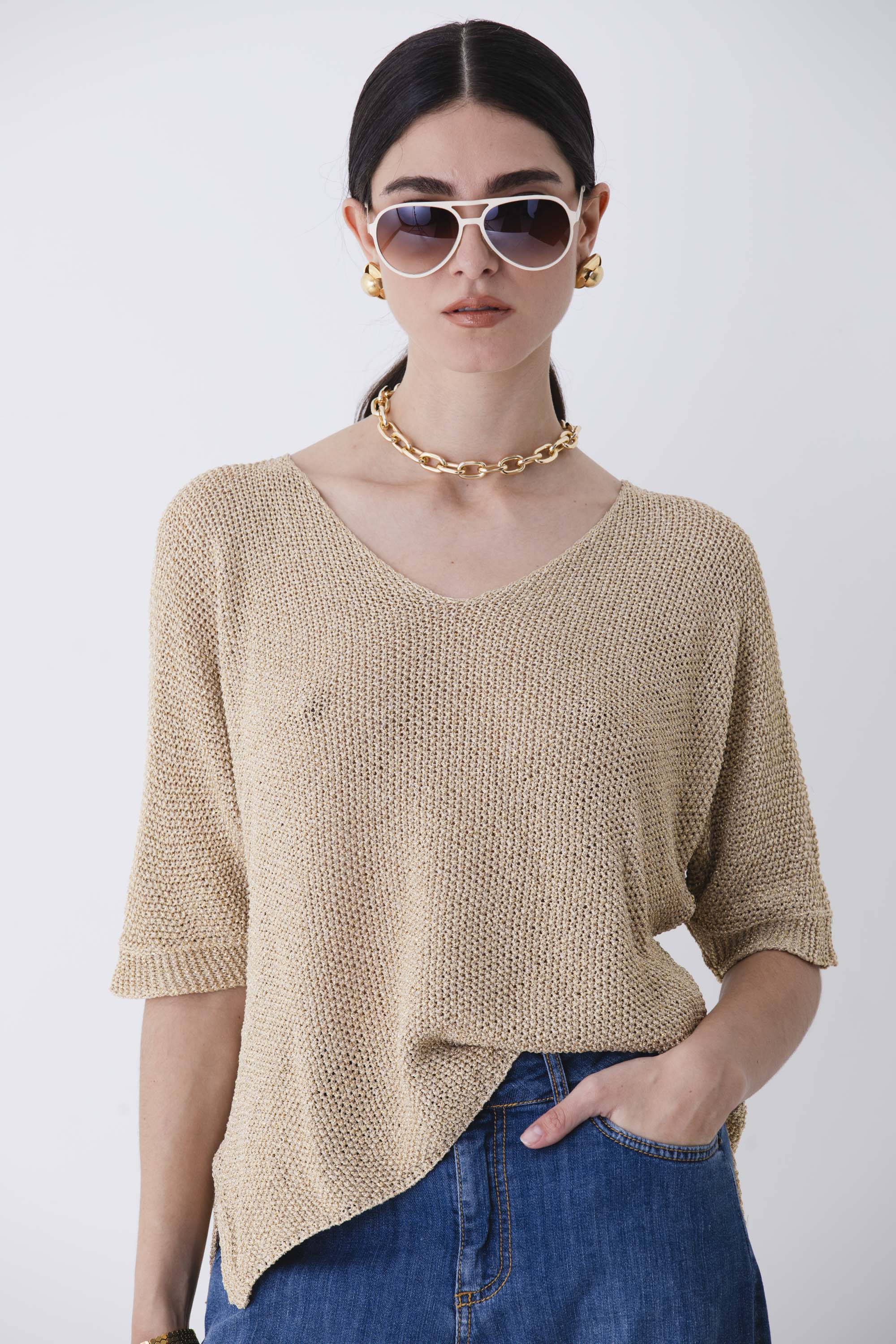 Pullover in lurex - PE25