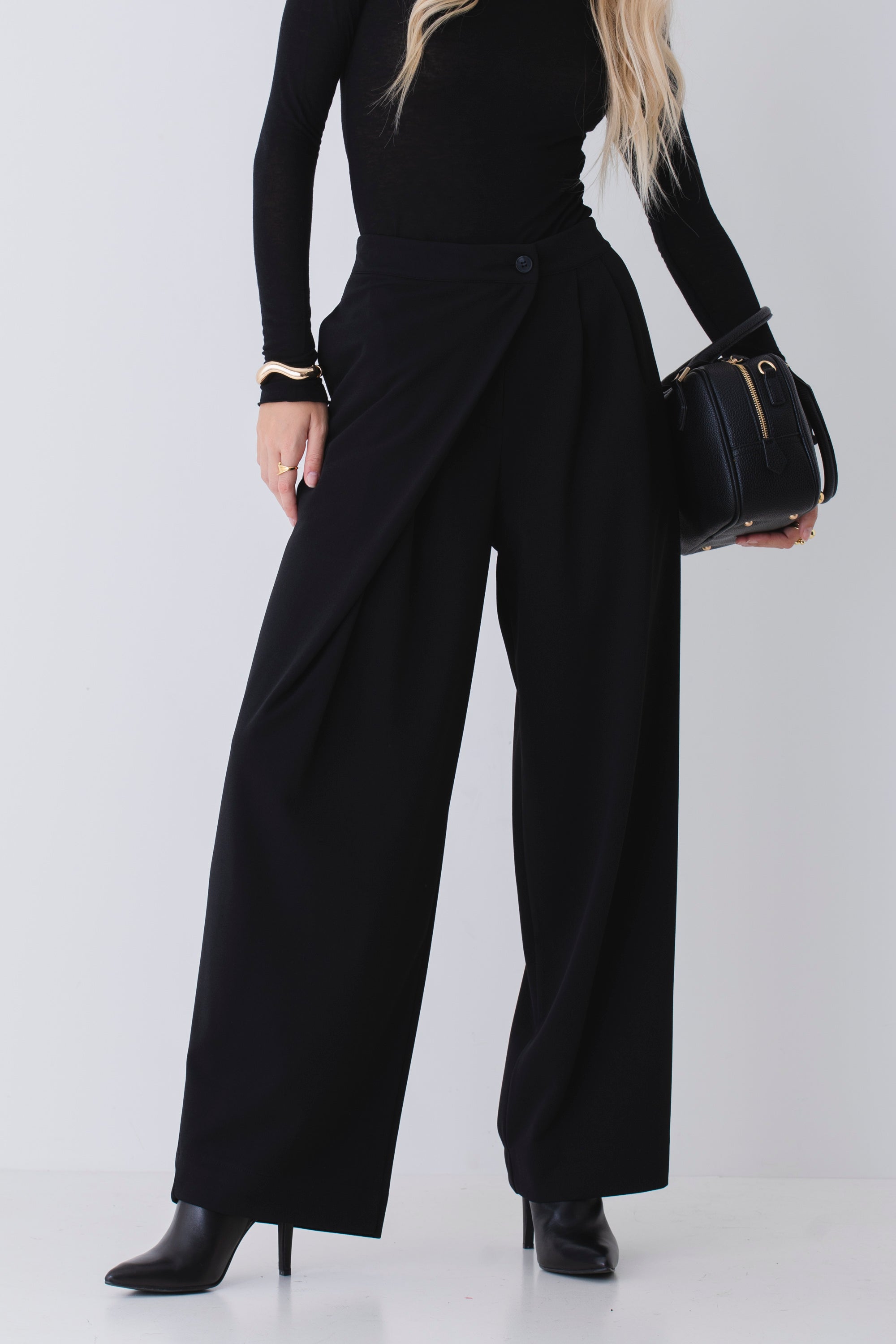 Pantalone sovrapposto in scuba crepe - FW26
