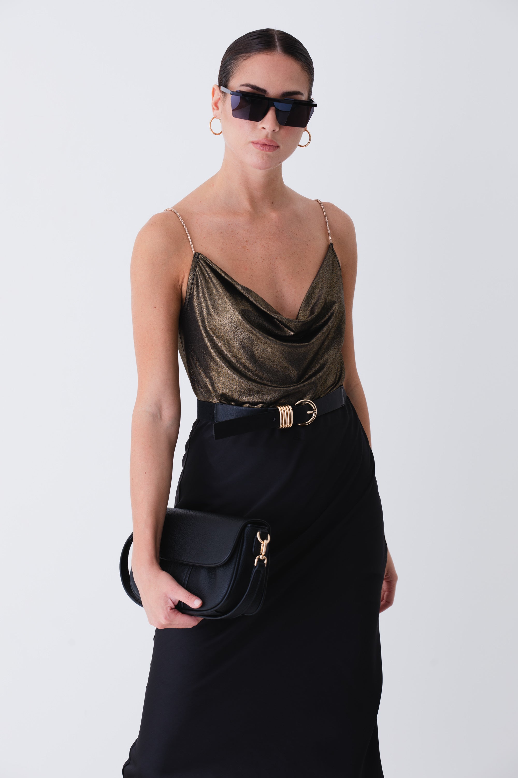 Top in tessuto spalmato - FW25