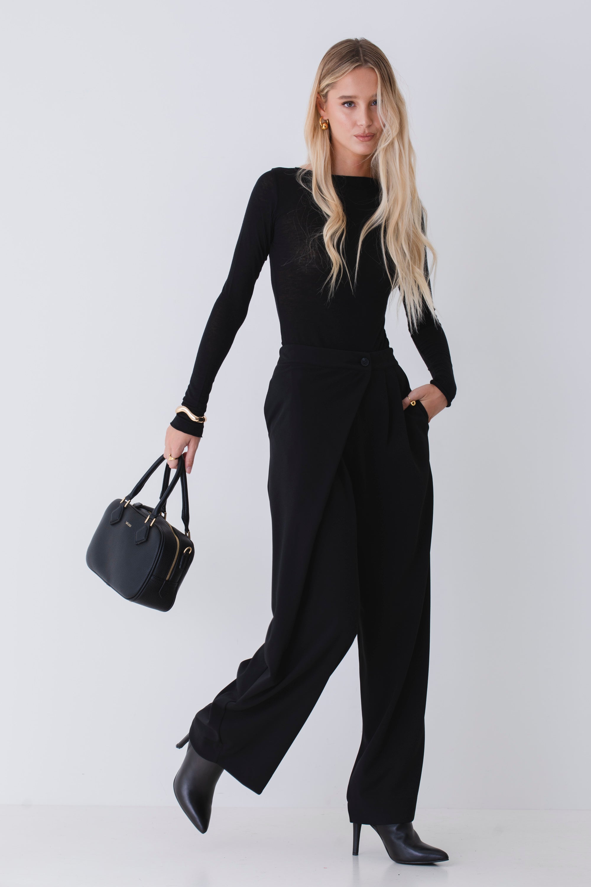 Pantalone sovrapposto in scuba crepe - FW26