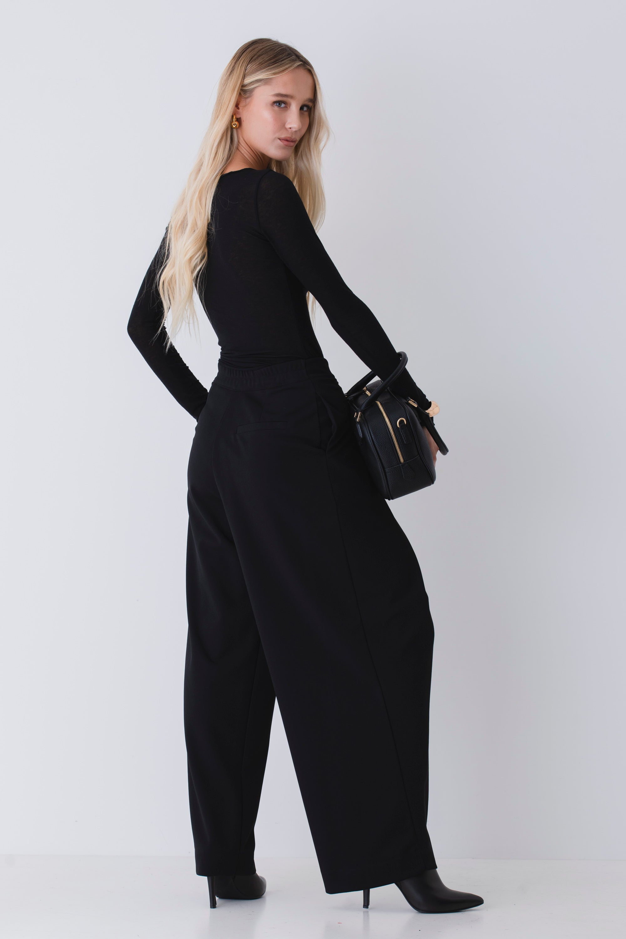 Pantalone sovrapposto in scuba crepe - FW26