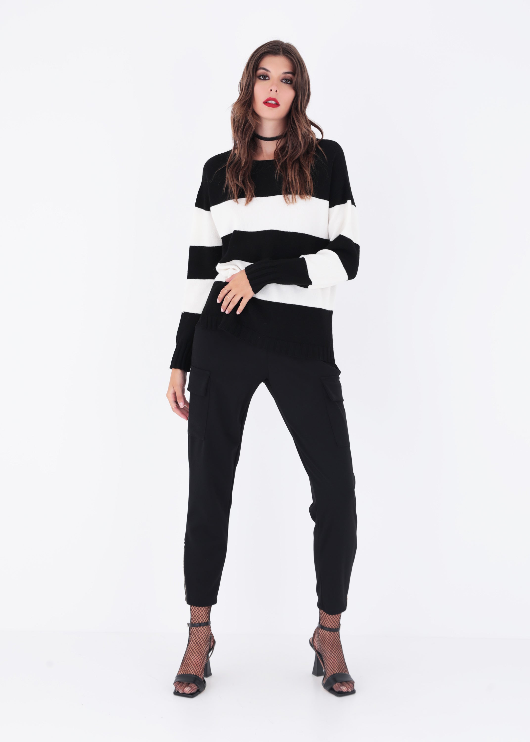 Pullover con righe orizzontali - FW23