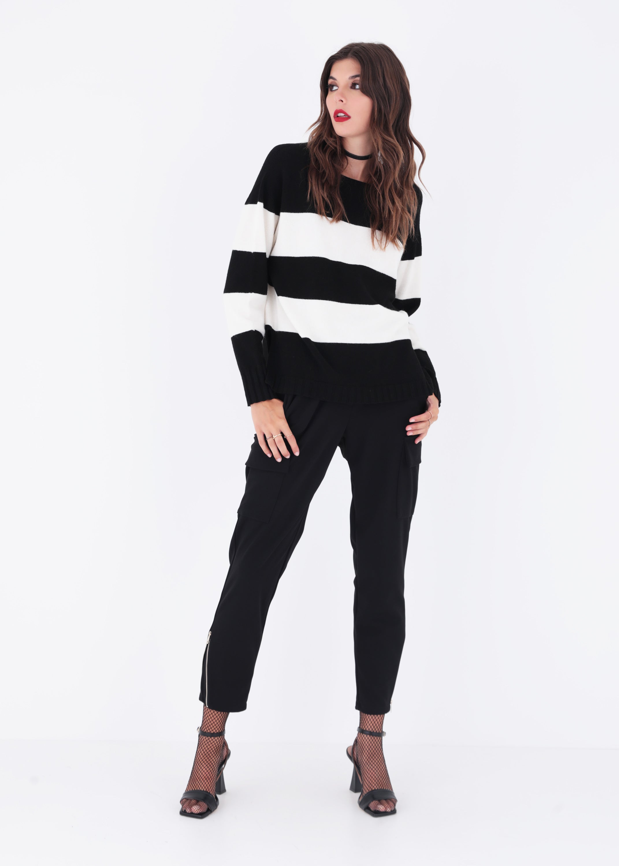 Pullover con righe orizzontali - FW23