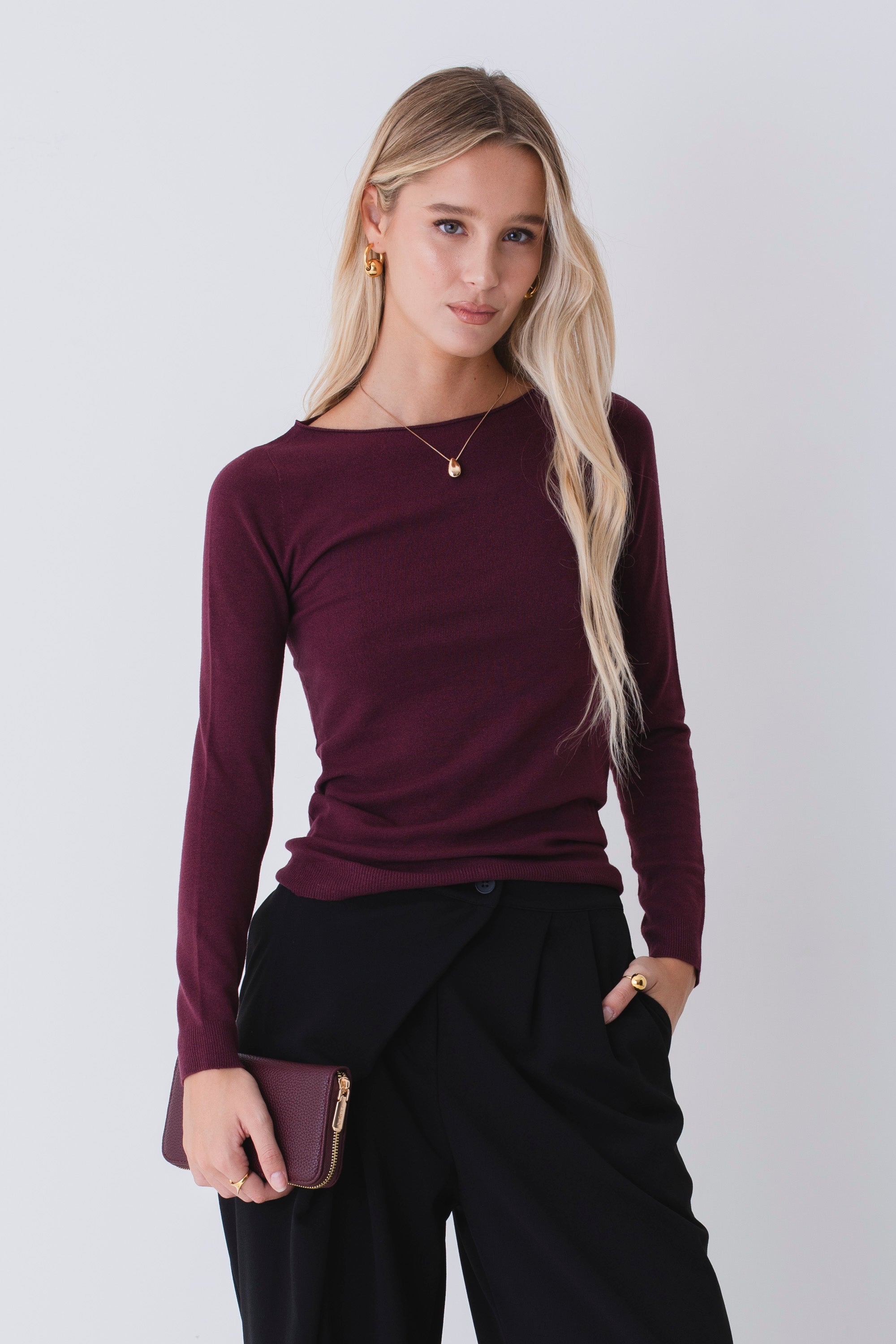 Maglia scollo barca basic - FW26