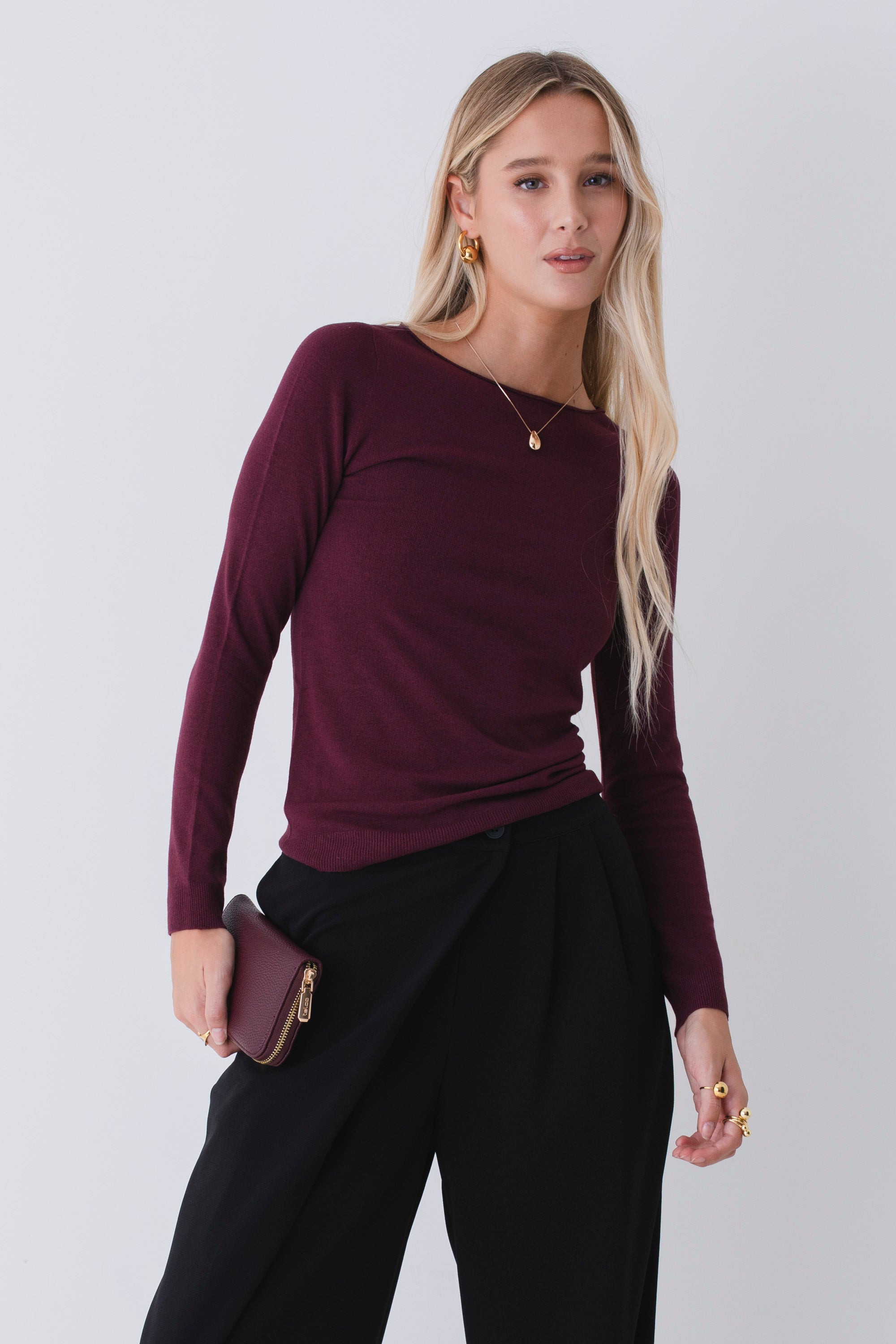 Maglia scollo barca basic - FW26
