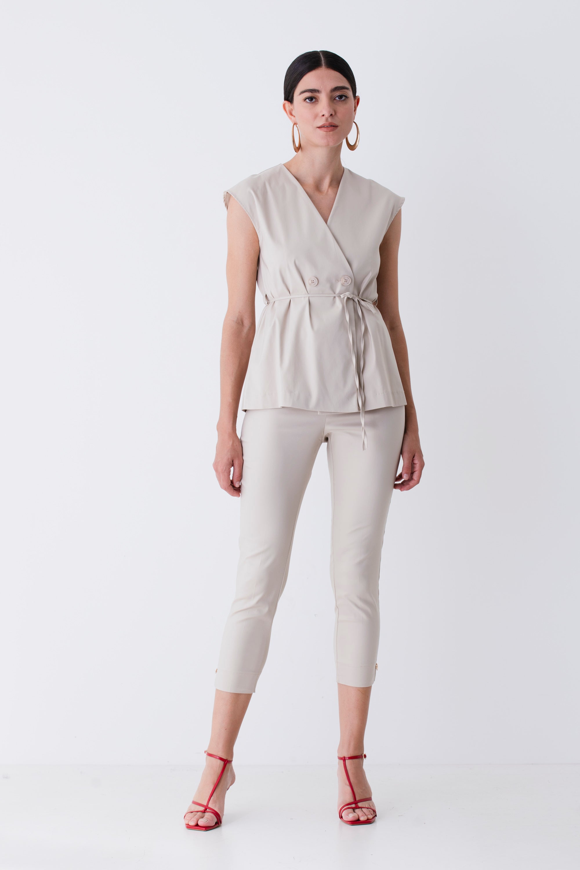Pantalone capri in cotone - PE25