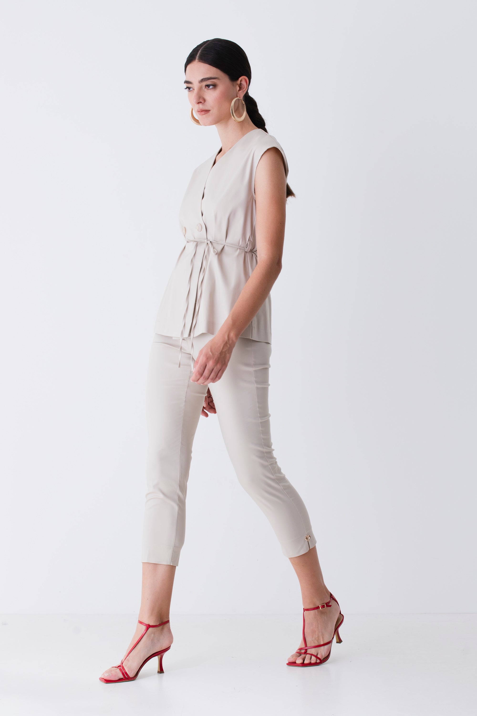 Pantalone capri in cotone - PE25