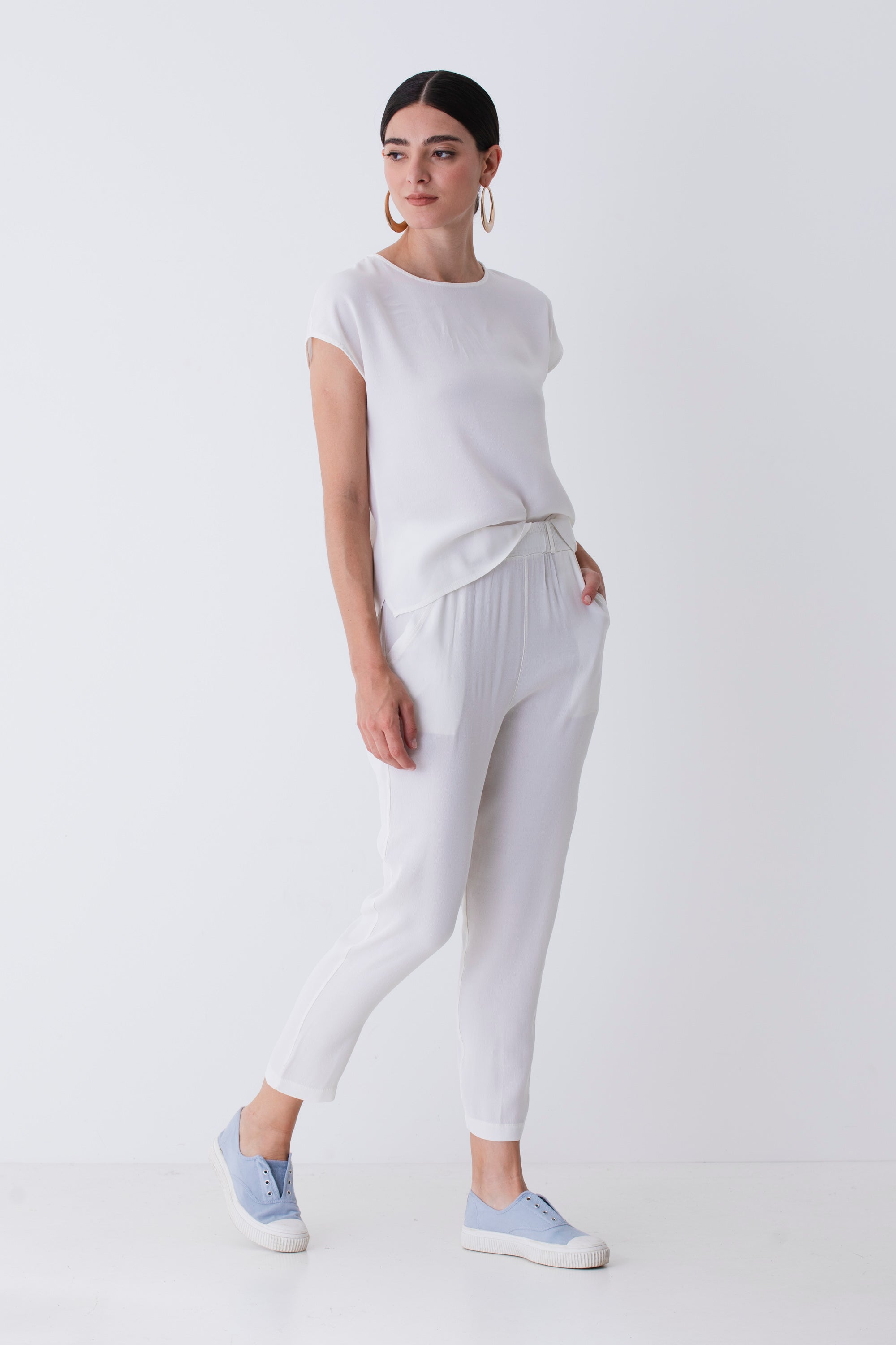 Pantalone dritto in viscosa - PE25