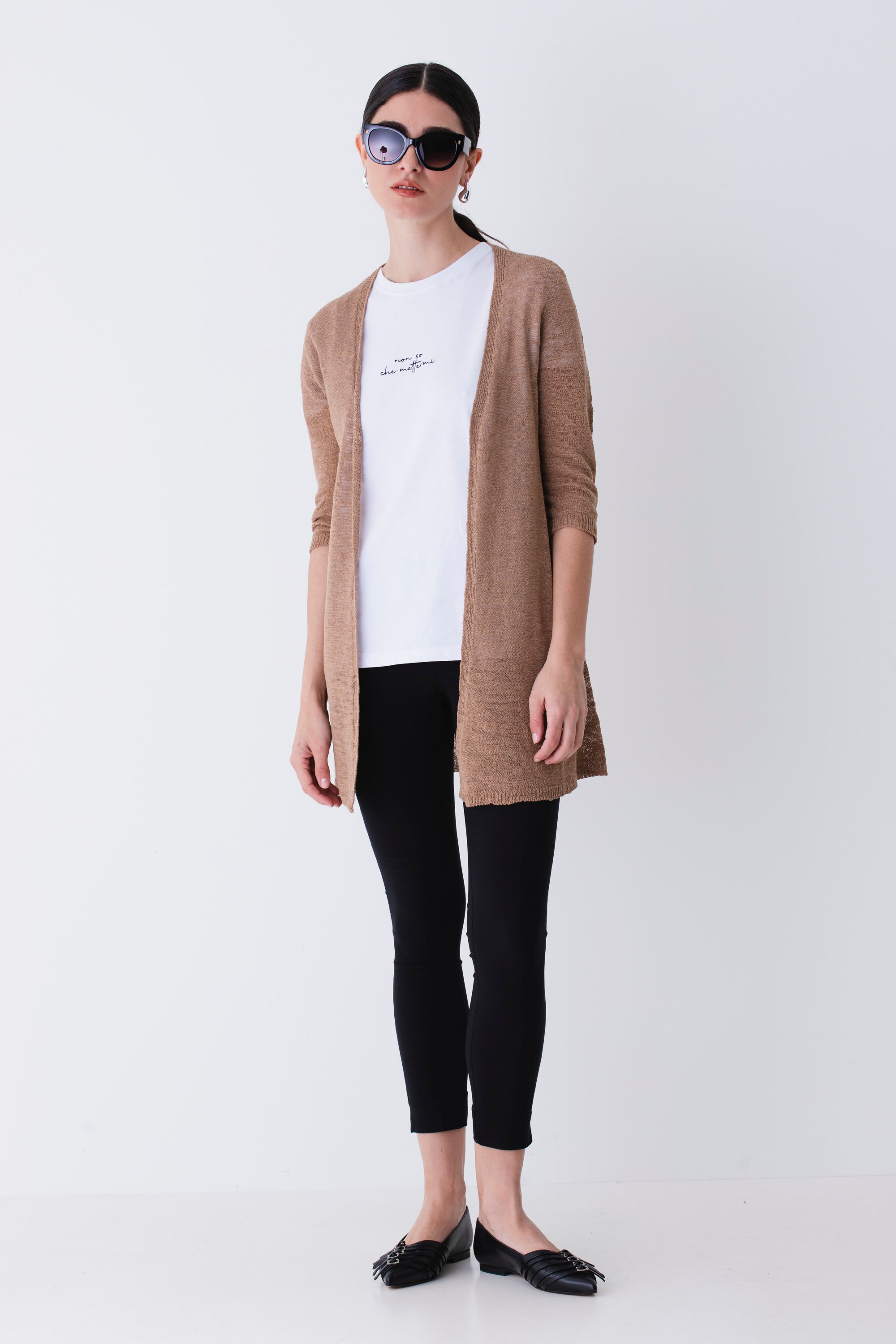 Cardigan in tessuto fiammato - PE25