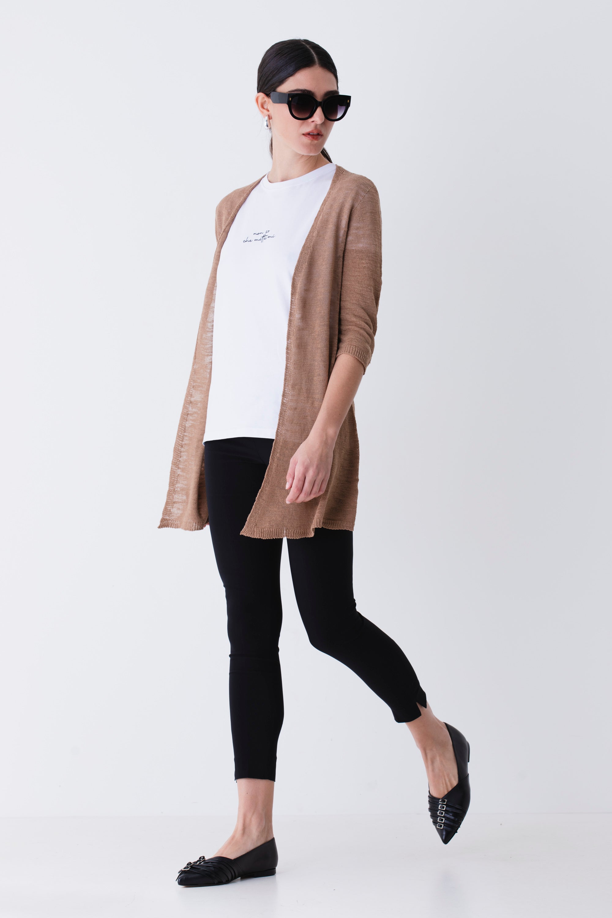 Cardigan in tessuto fiammato - PE25