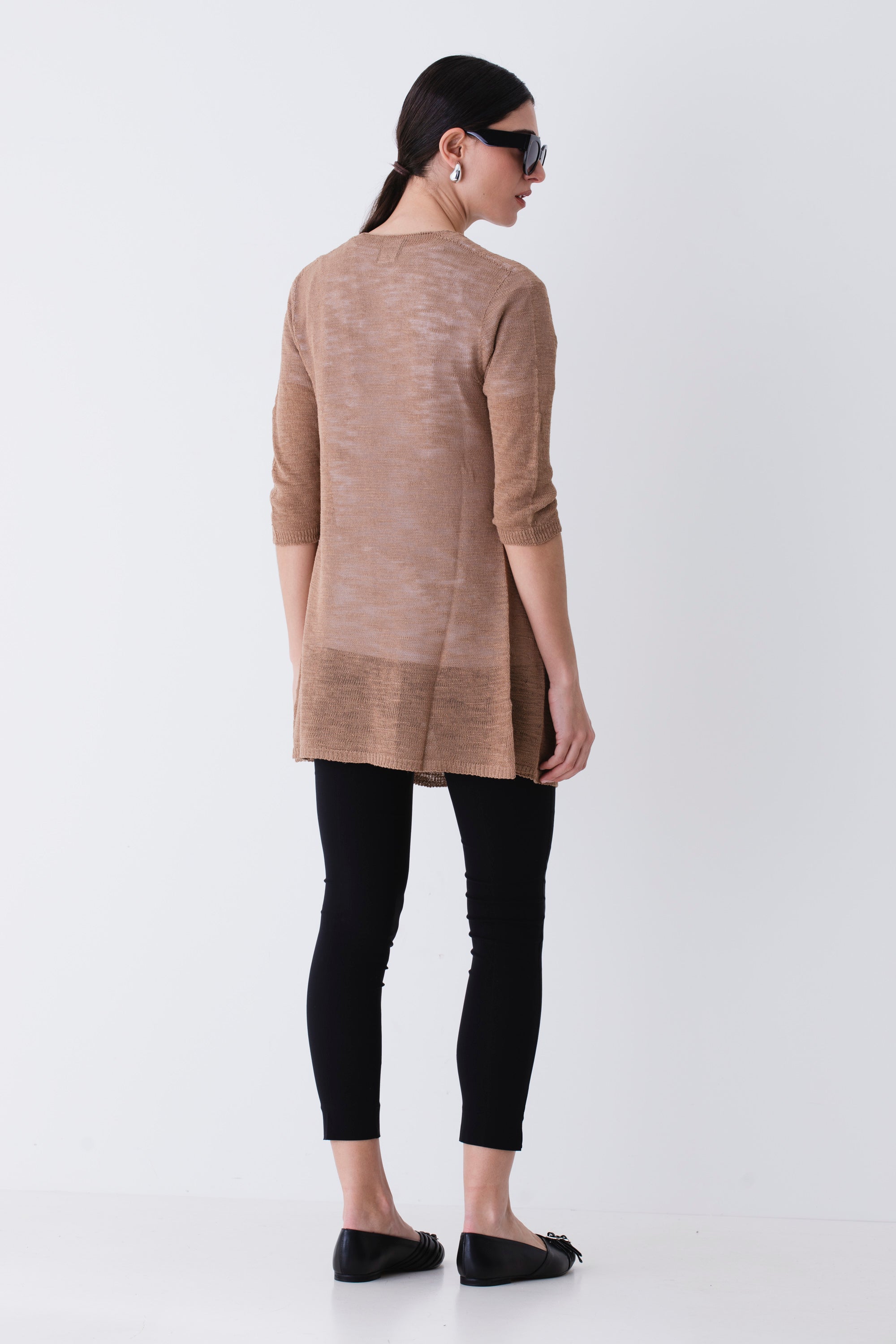 Cardigan in tessuto fiammato - PE25