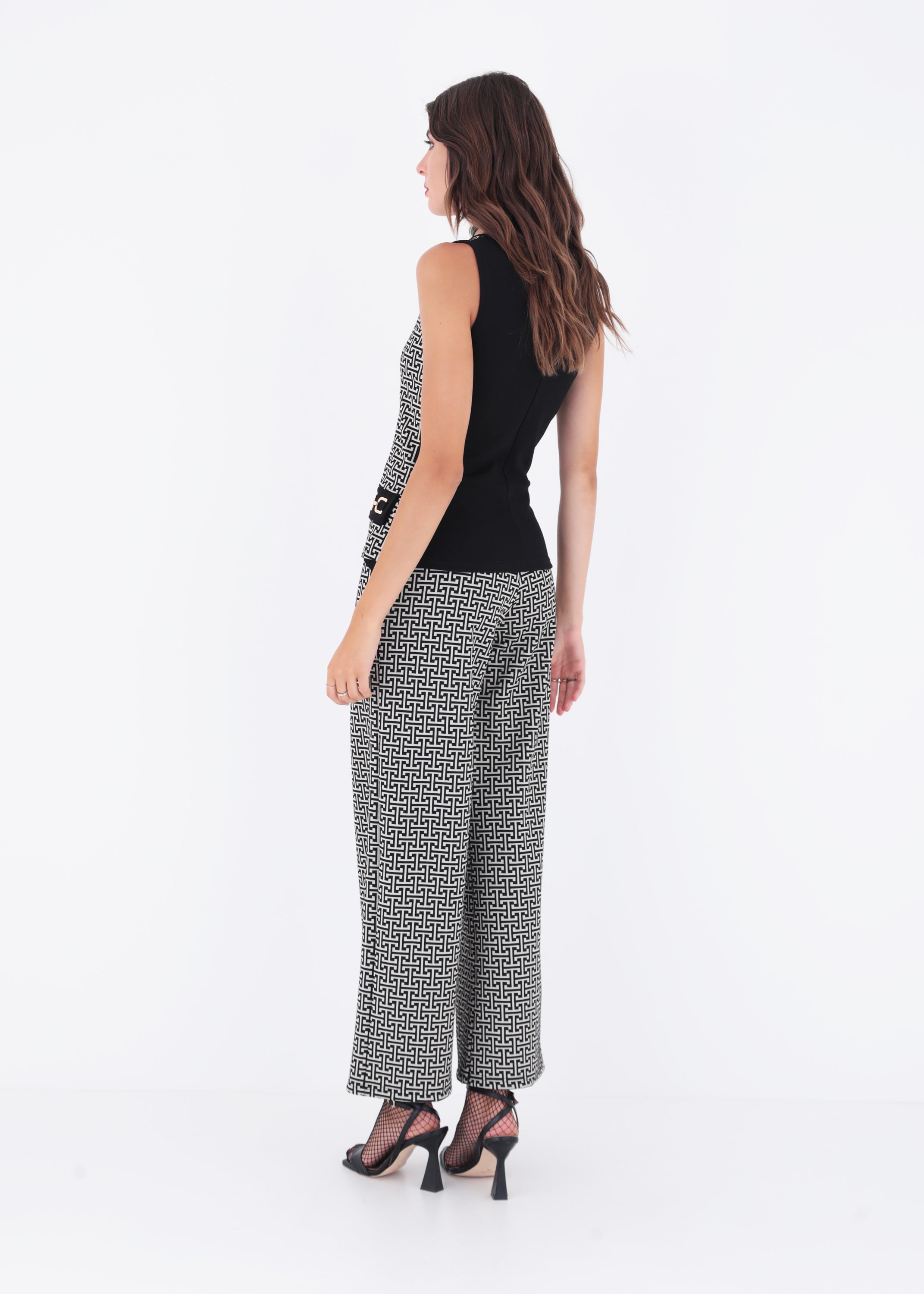 Top in jacquard geometrico - FW23